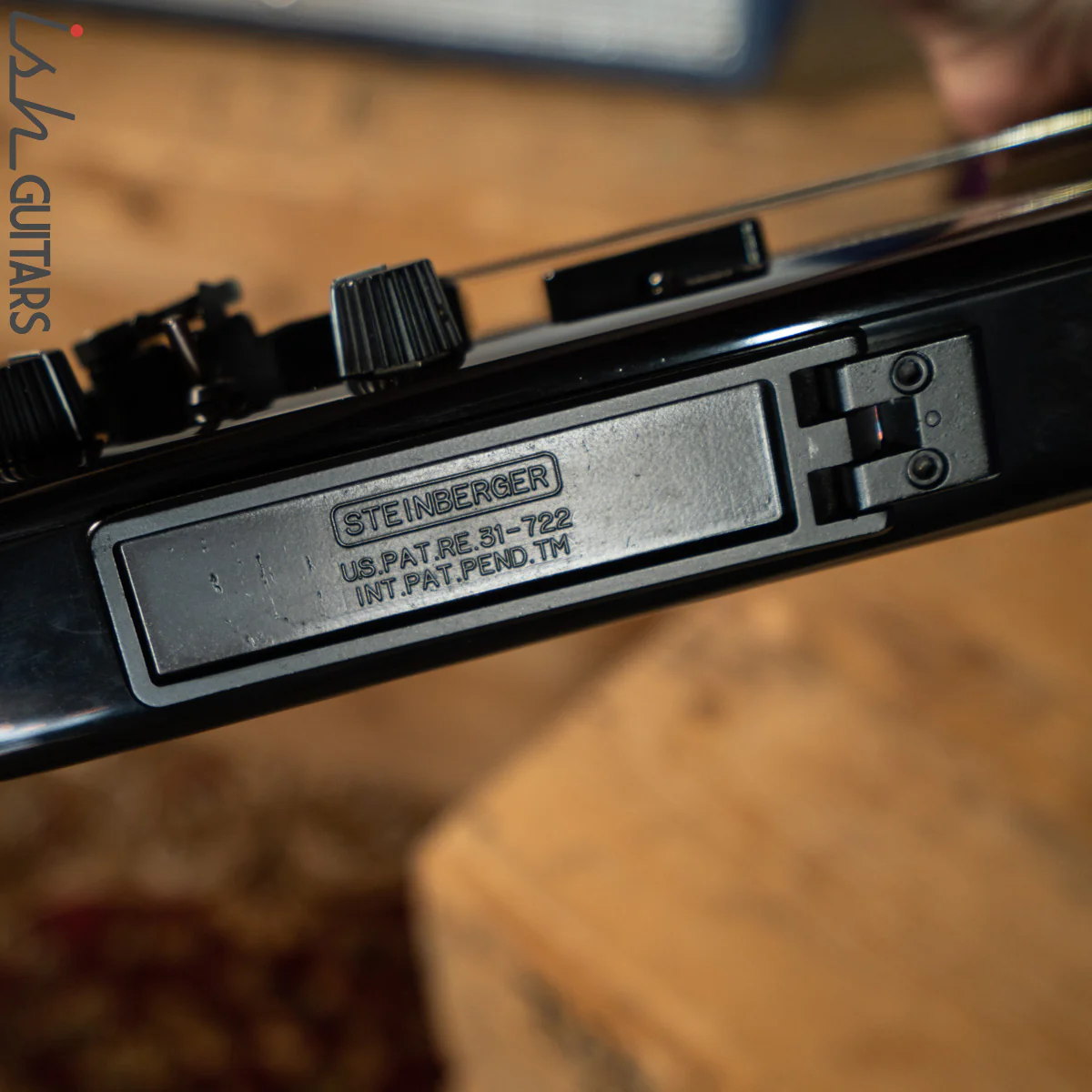 1989 Steinberger GL2T Trans Trem Guitar Black - Image 12