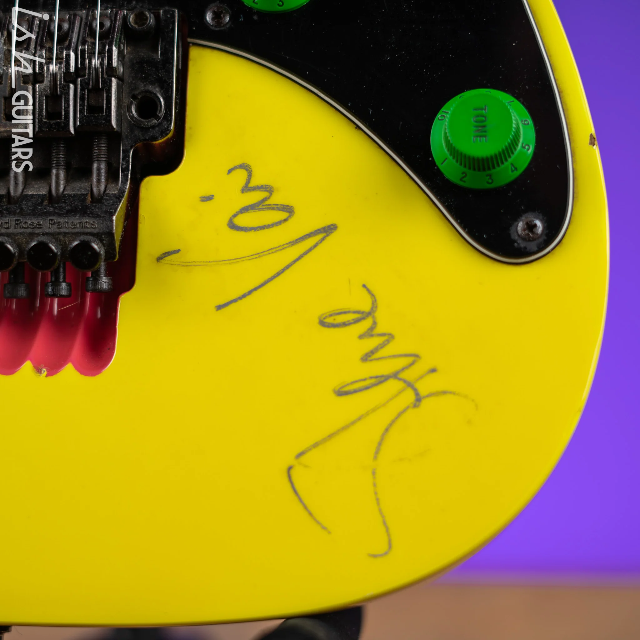 1990 Ibanez JEM 777 Steve Vai Signature Desert Yellow *Signed* - Image 5