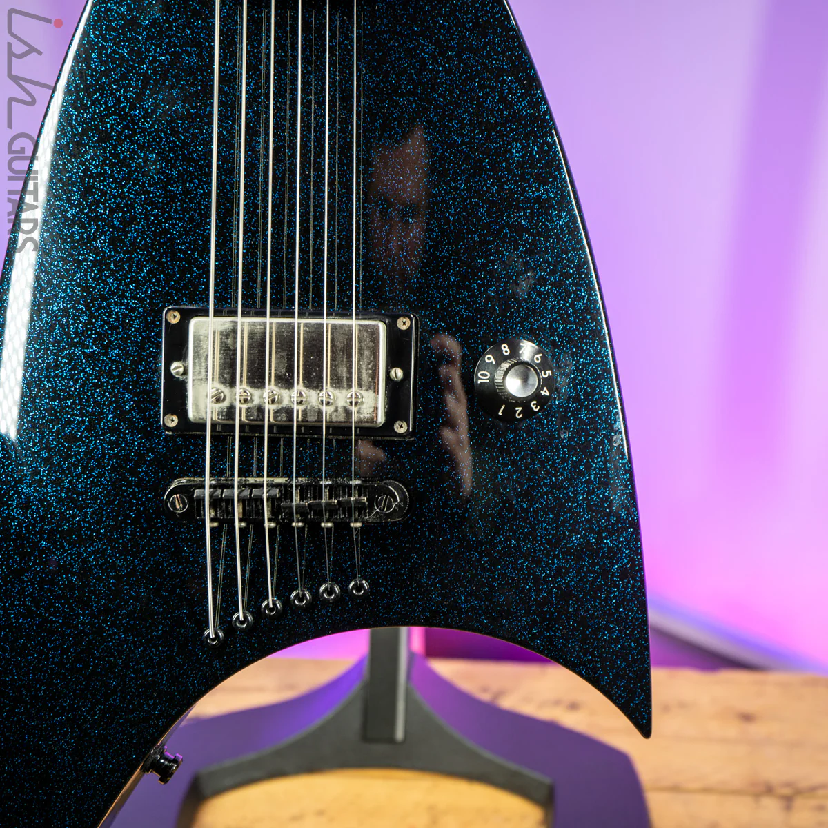 1990's Jackson Roswell Rhoads Pro Blue Sparkle MIJ - Image 4
