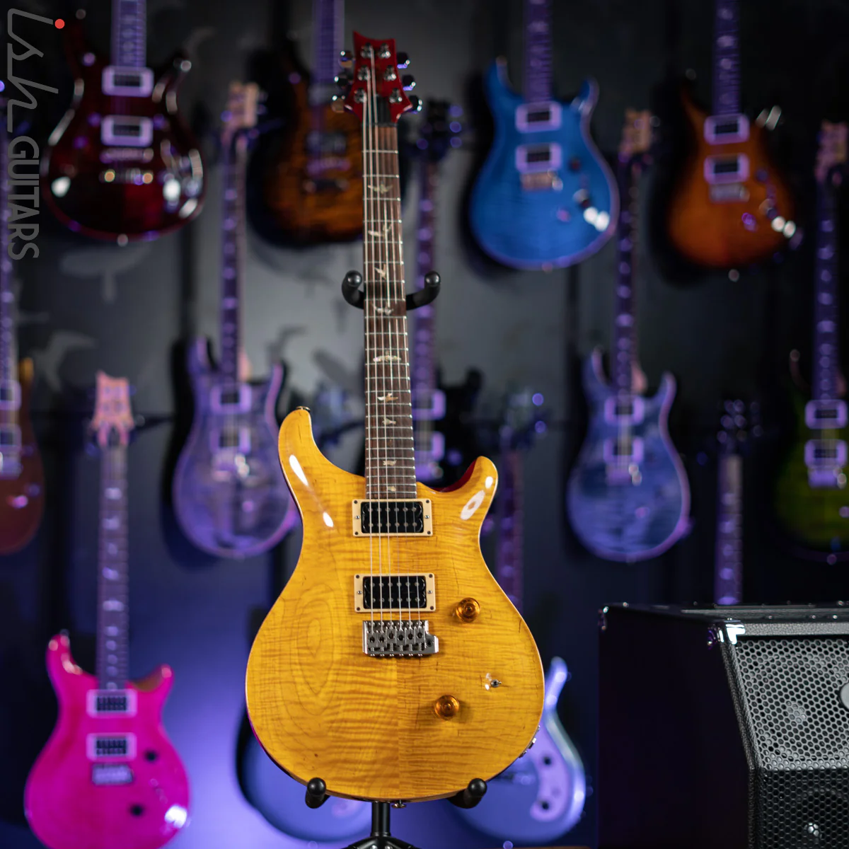 1990 PRS Custom 24 Amber Brazilian Rosewood Sweet Switch - Image 2