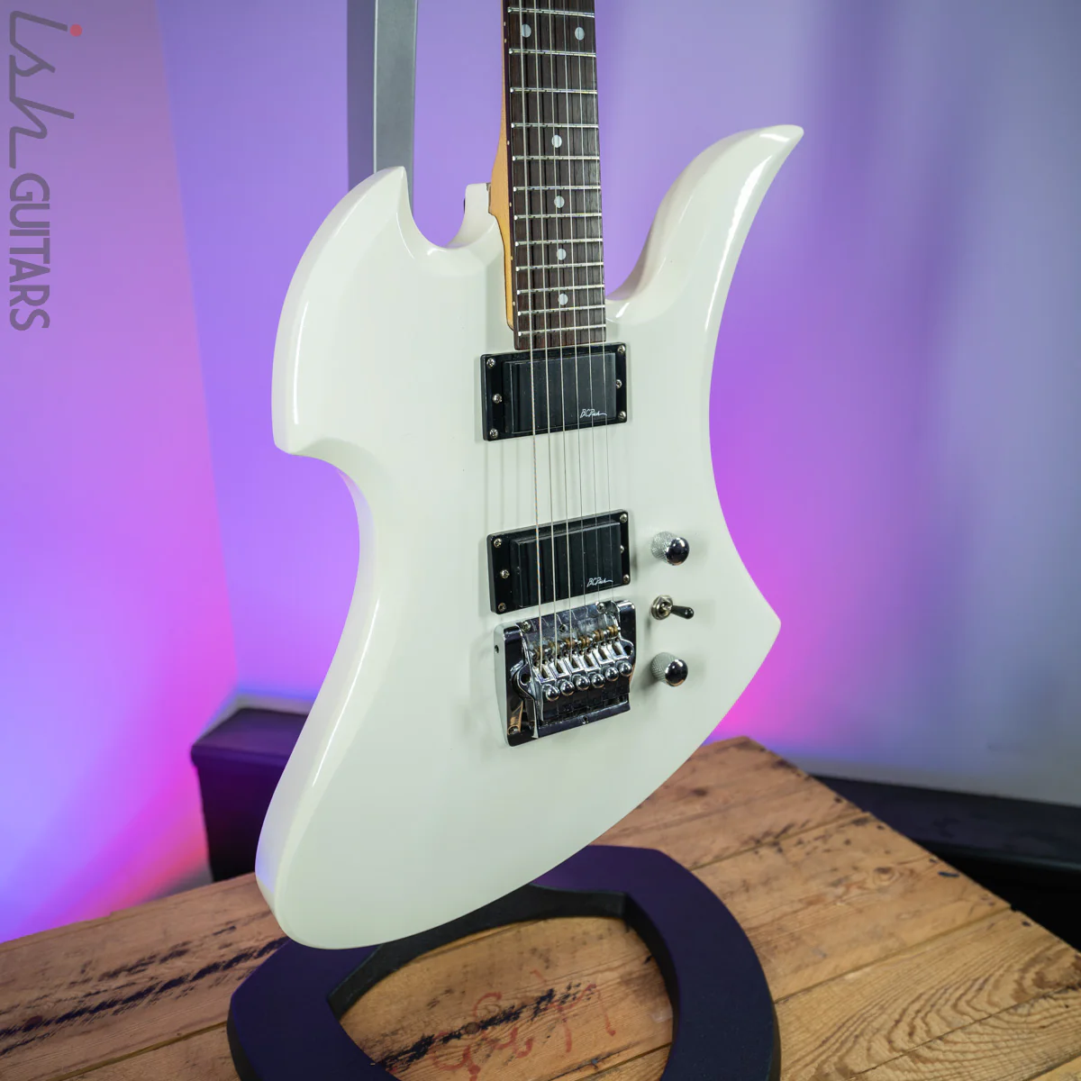 1990's B.C. Rich Mockingbird White Kahler Tremolo - Image 5