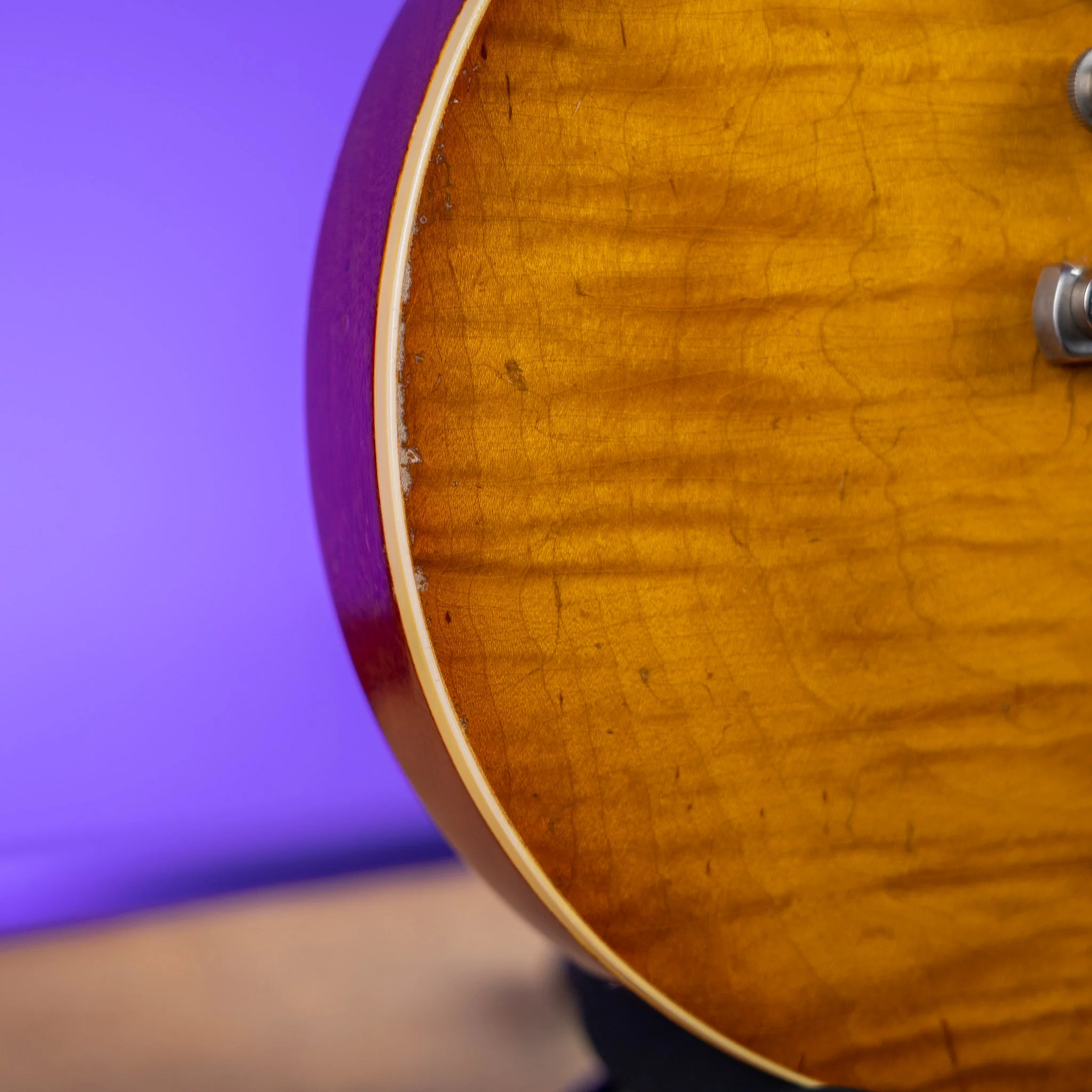 1990's Max Burst Gibson Les Paul Copy Dark Lemon Burst - Image 5