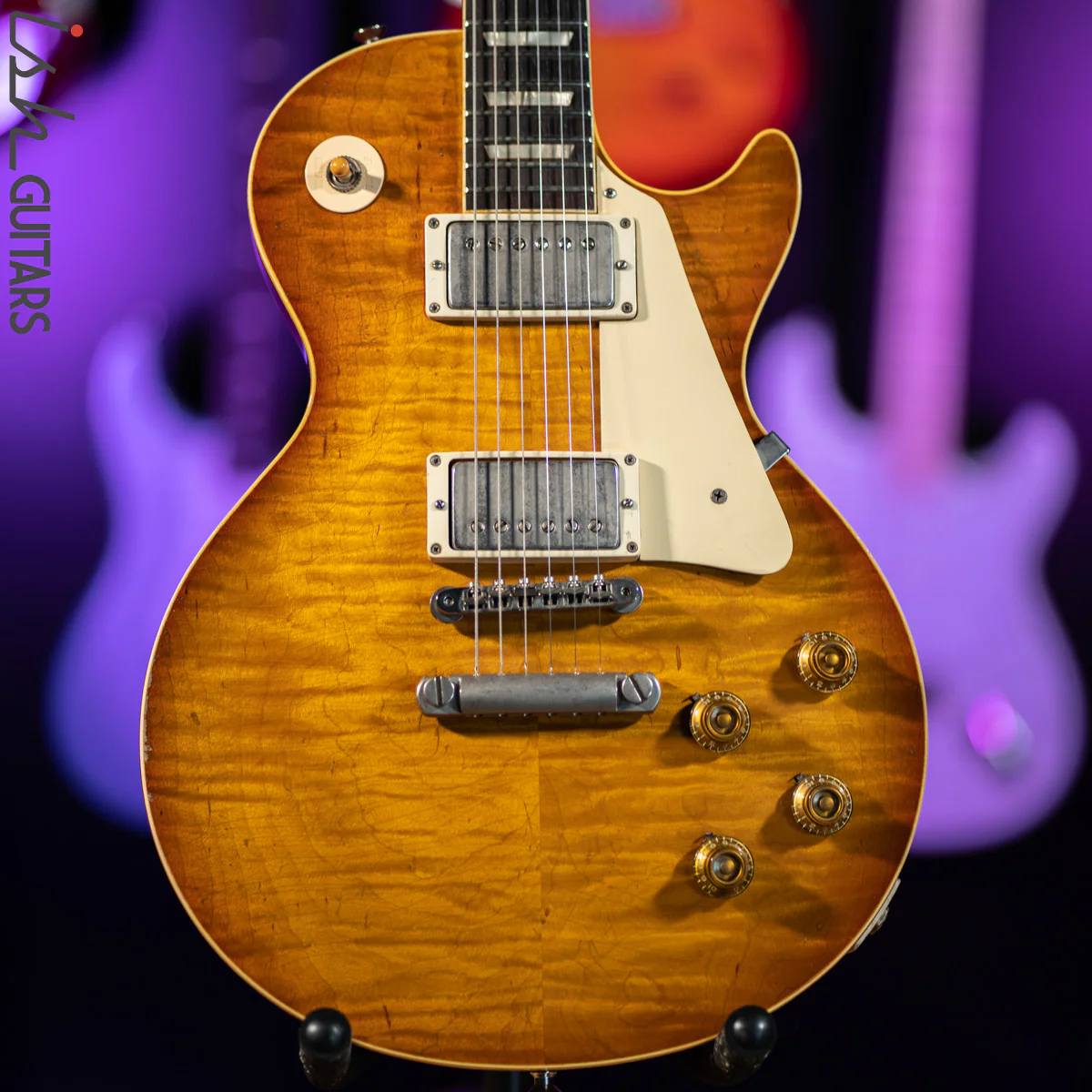 1990's Max Burst Gibson Les Paul Copy Dark Lemon Burst