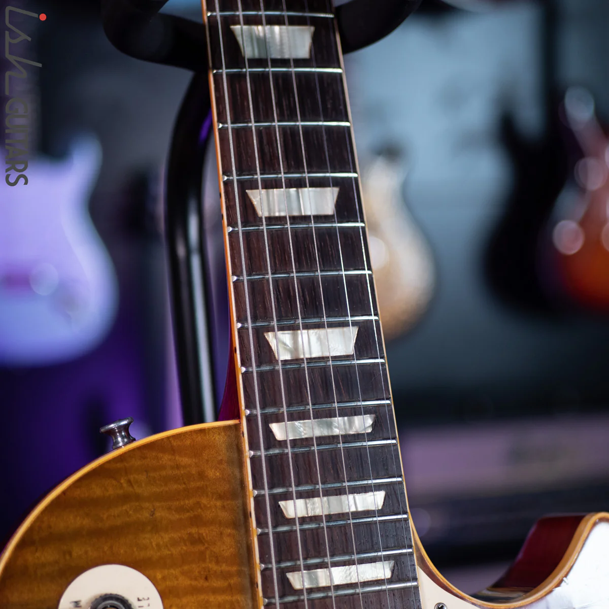1990s Max Burst "Gibson" Les Paul Lemon Burst Double White PAF - Image 8