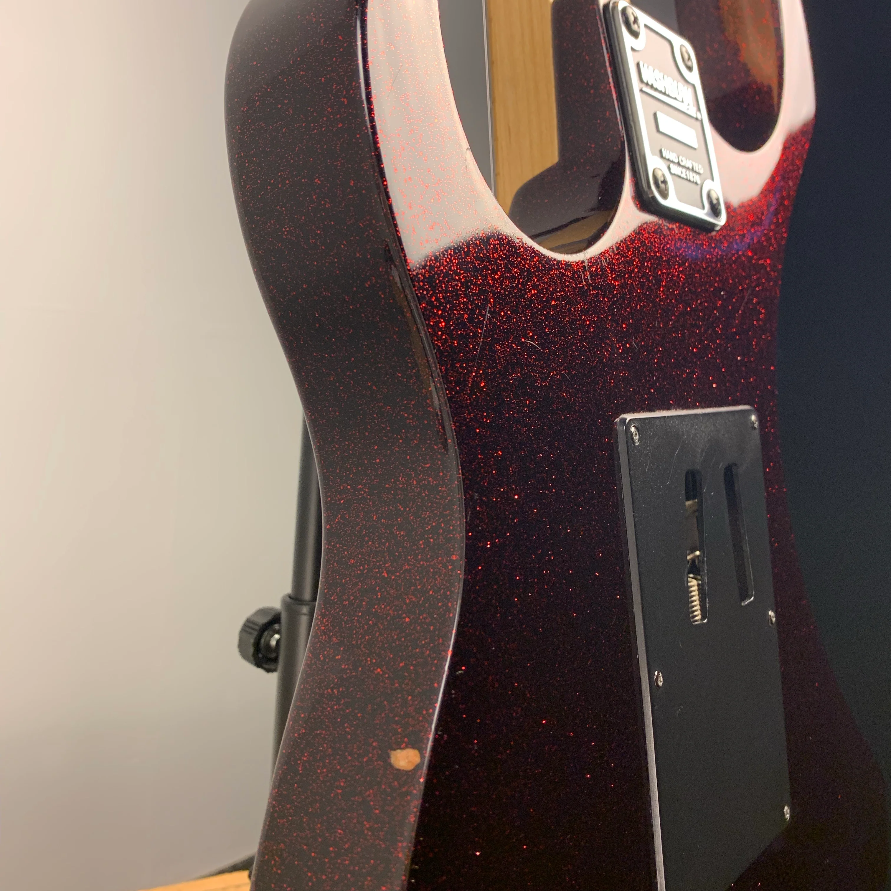 1990s Washburn MG-44 Black Cherry Sparkle - Image 16