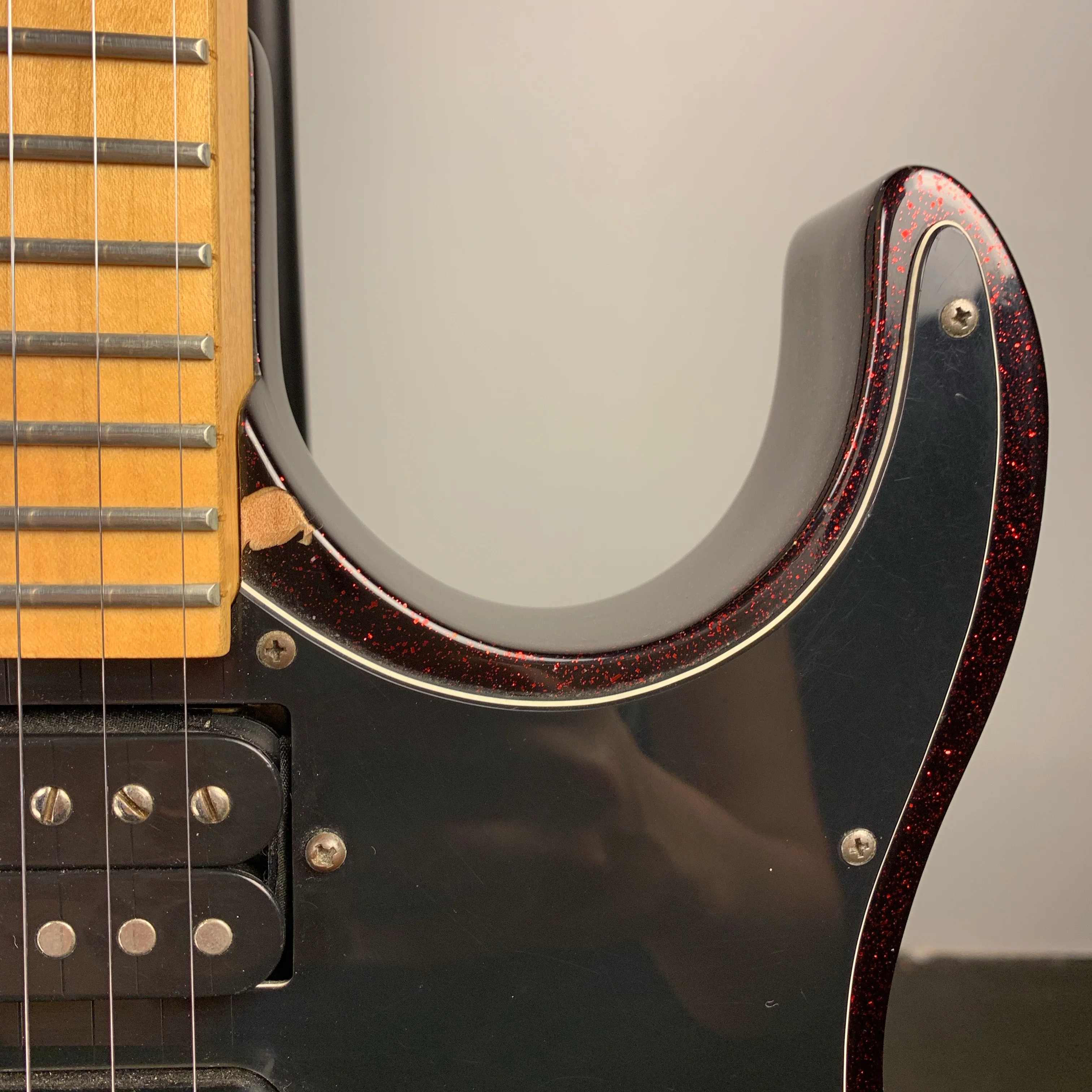 1990s Washburn MG-44 Black Cherry Sparkle - Image 21