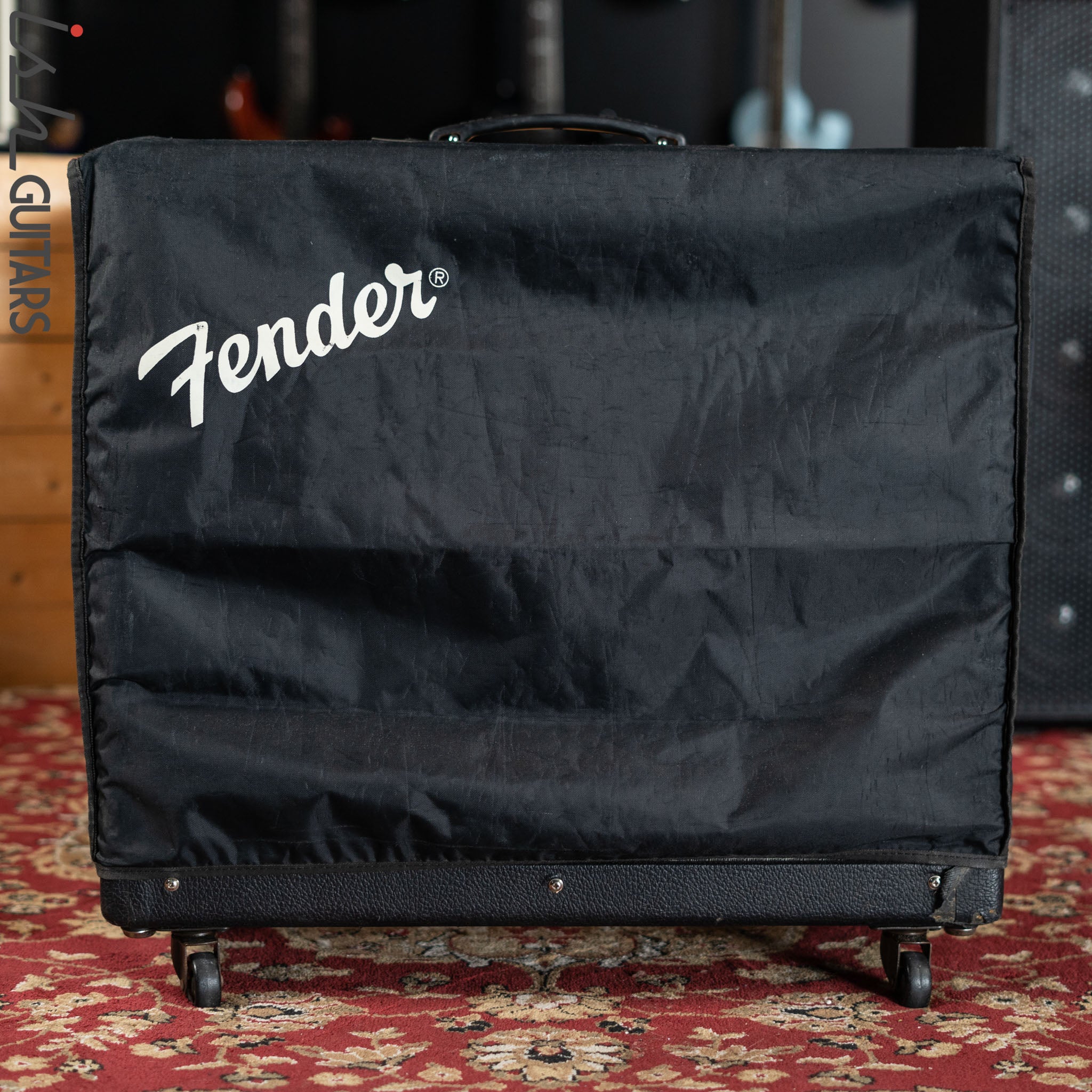 1991 Fender DeVille Combo Amplifier Black Tolex - Image 2