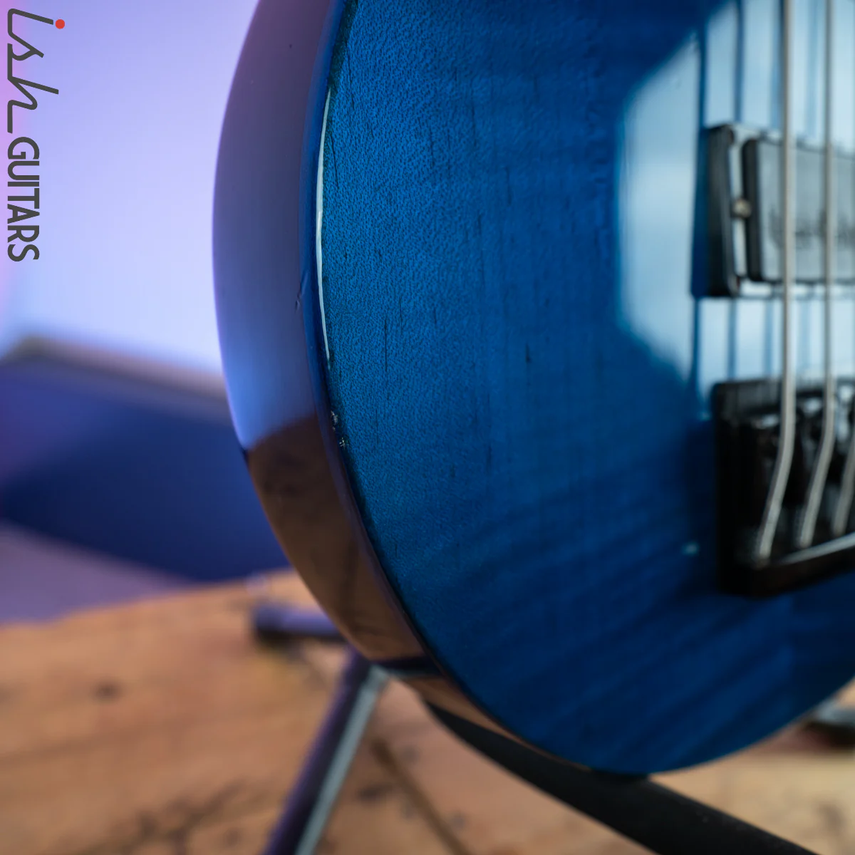 1991 Gibson LPB Les Paul Bass Blue - Image 13
