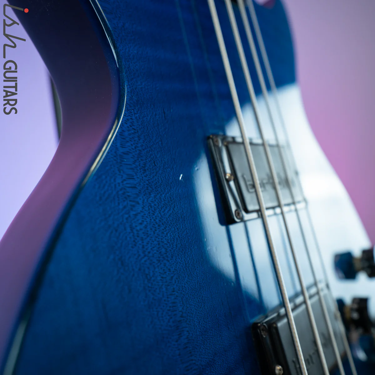1991 Gibson LPB Les Paul Bass Blue - Image 14