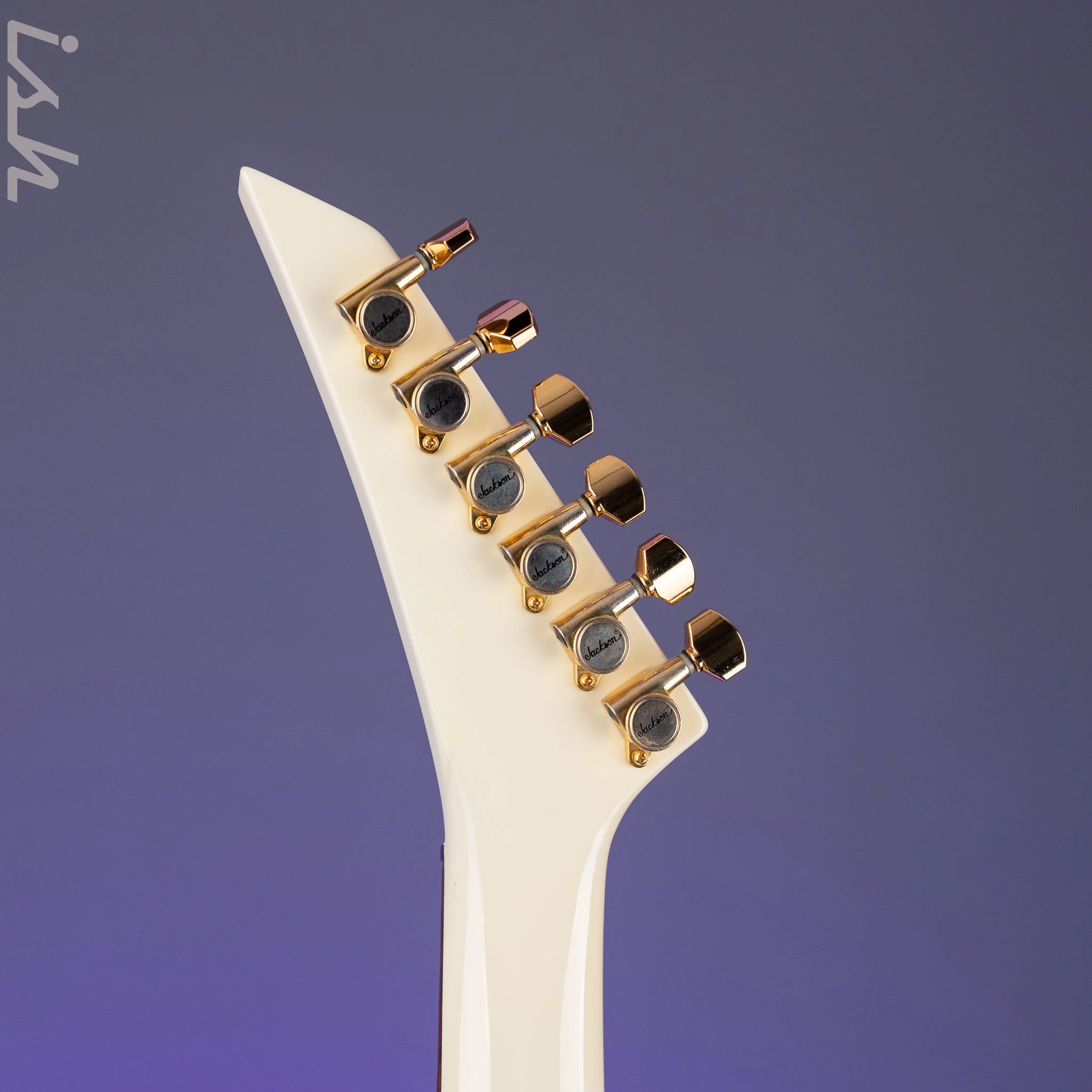 1991 Jackson USA Randy Rhoads V Antique White w/ Black Pinstripes - Image 12