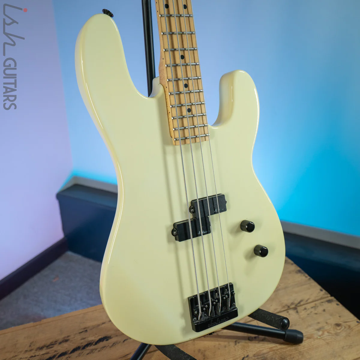 1992 Charvel by Jackson 1B Precision Bass Cream MIJ - Image 5