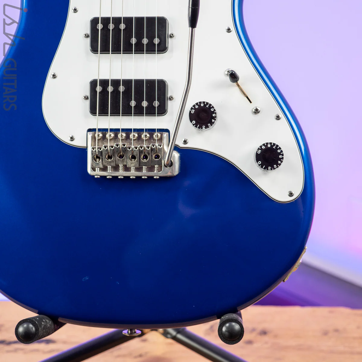 1992 PRS EG 3 (Series II) Lindy Fralin "Domino" Pickups Metallic Blue - Image 4