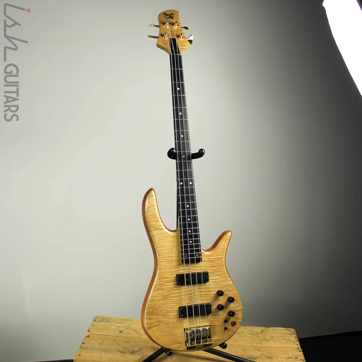 1993 Fodera Monarch 4-String Bass Guitar Haz Bartolini - Image 2