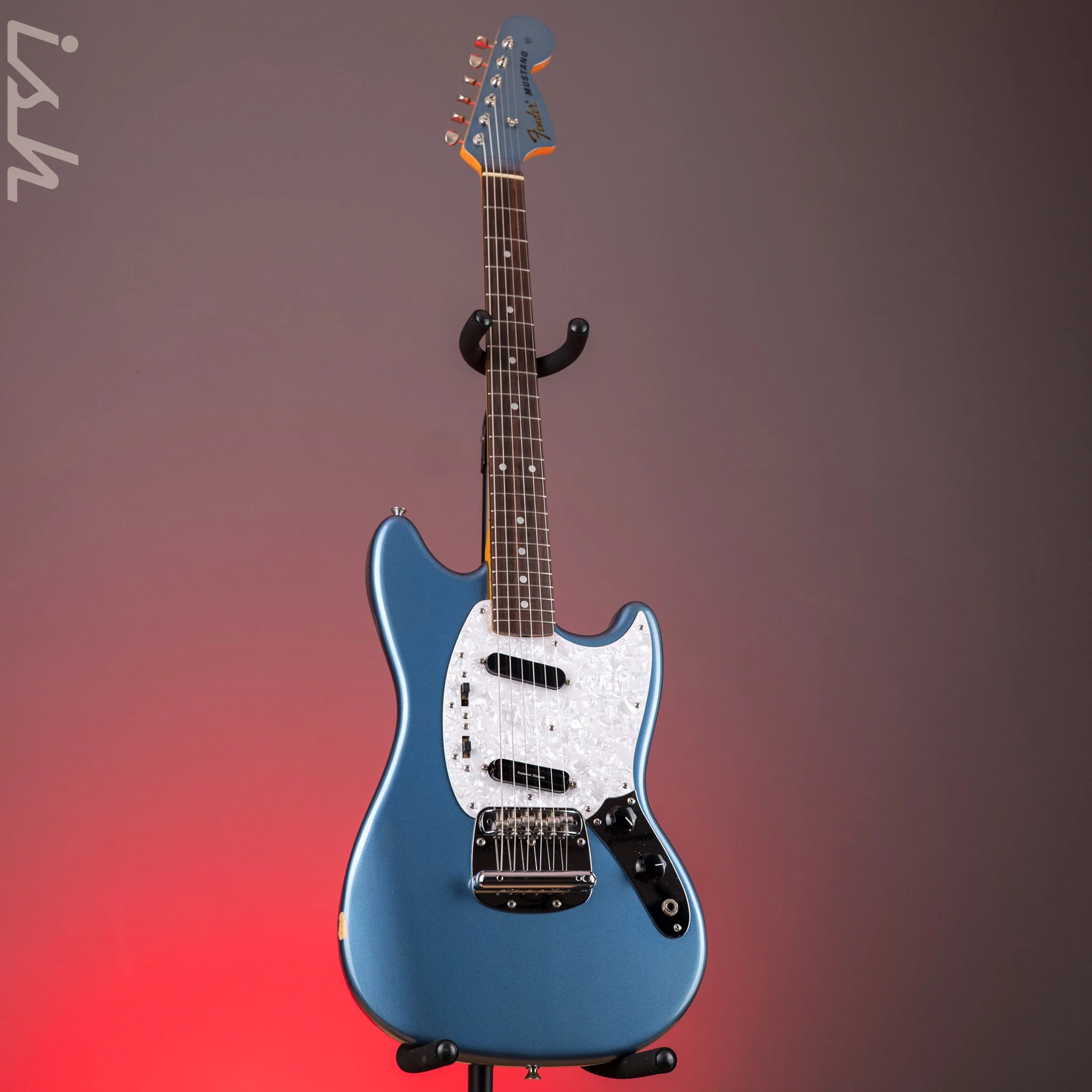 1994 Fender MG-69 MIJ Mustang Blue - Image 2