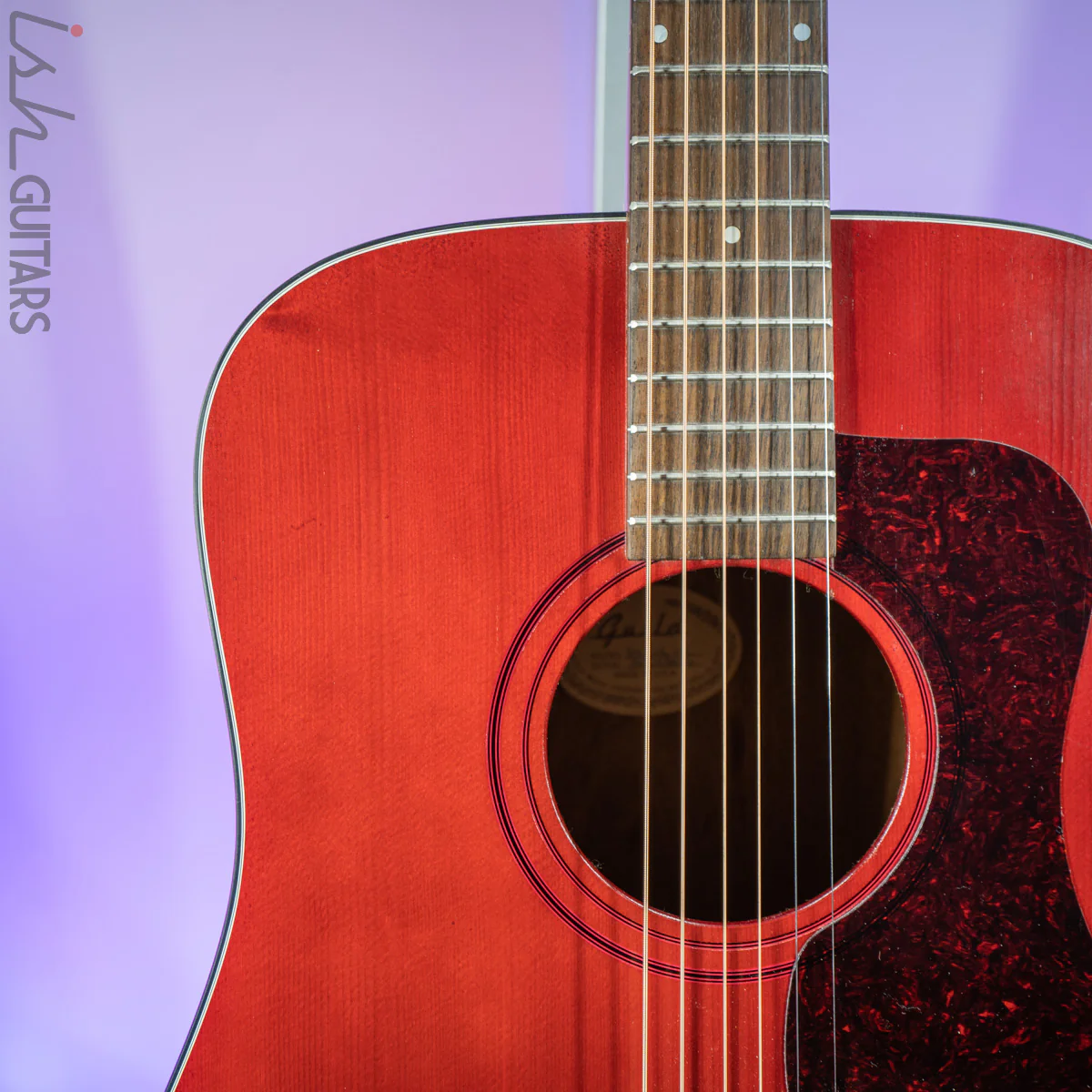 1995 USA Guild D4 HR Wine Red RARE - Image 3