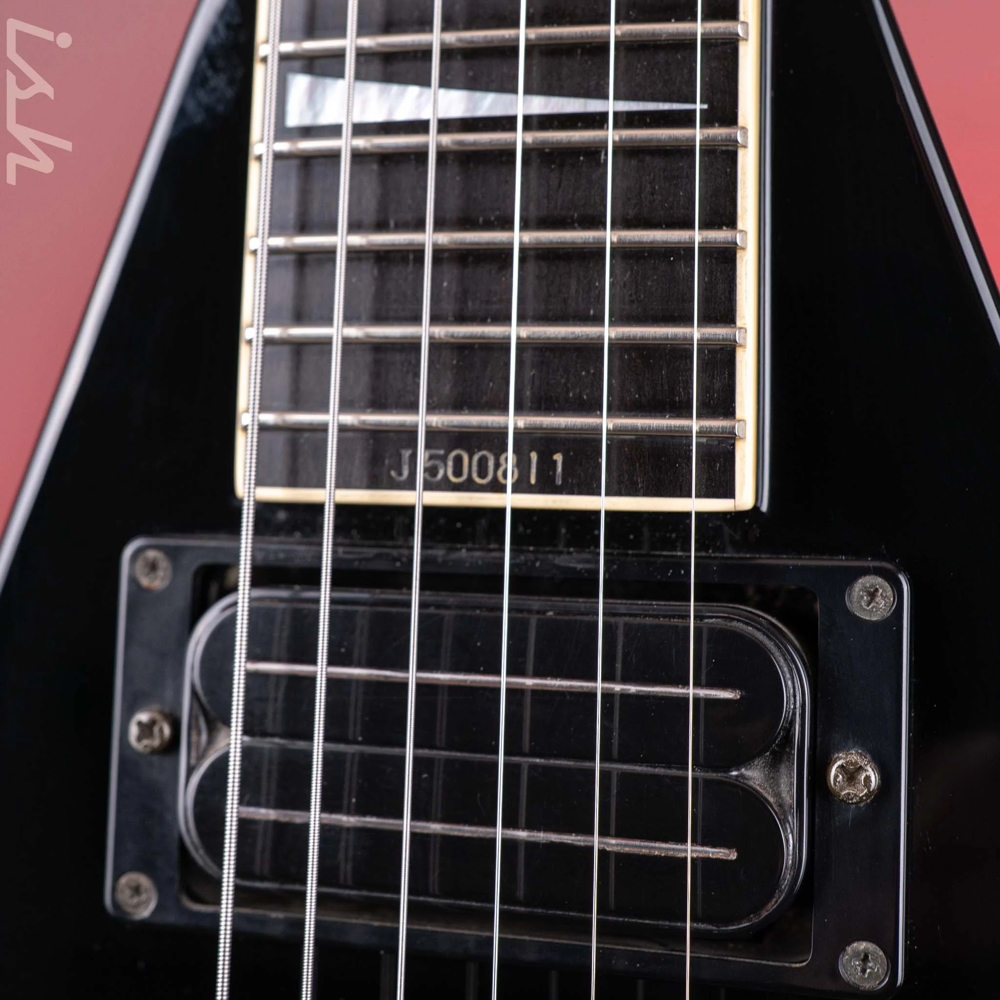 1995 Jackson Dave Mustaine King V Pro Black - Image 6