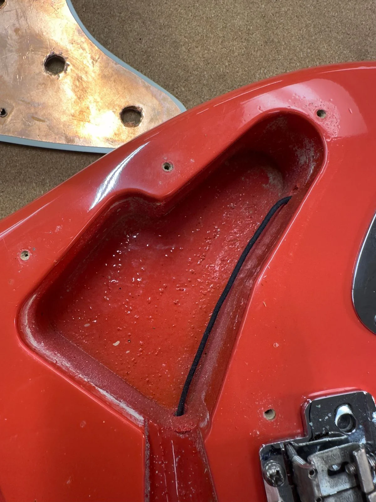 1996 Fender Stratocaster Vintage '62 American Strat Body Fiesta Red - Image 19