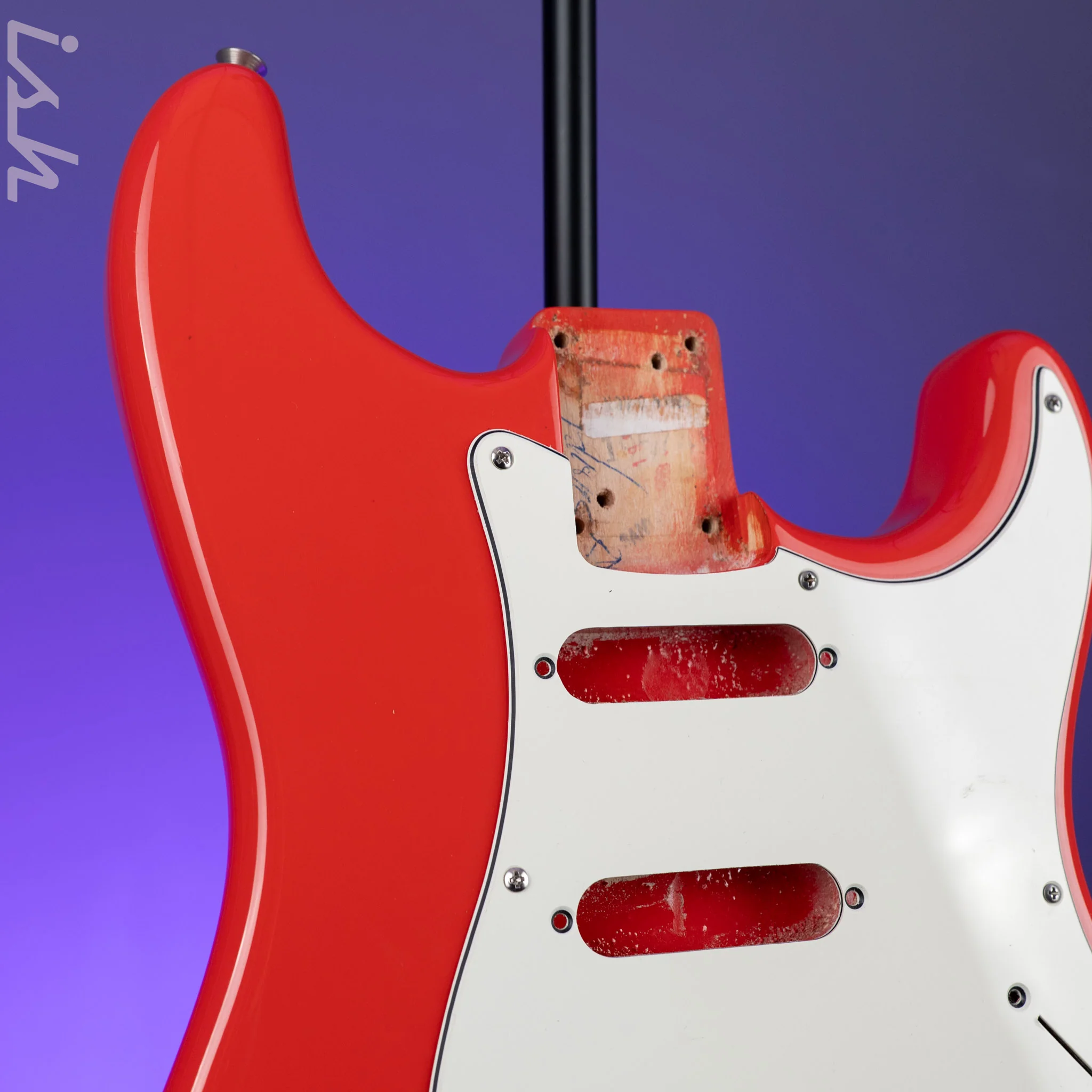 1996 Fender Stratocaster Vintage '62 American Strat Body Fiesta Red - Image 2