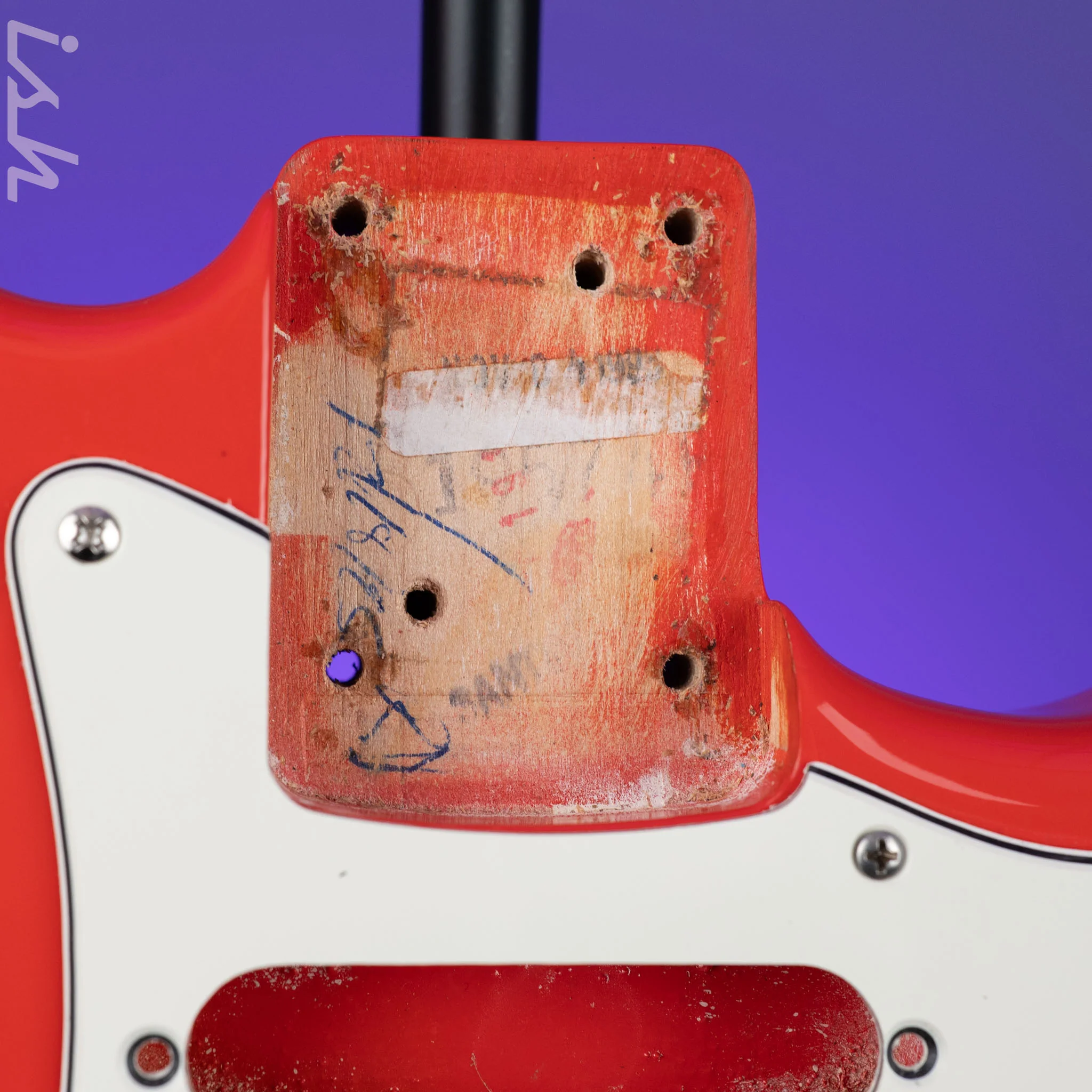 1996 Fender Stratocaster Vintage '62 American Strat Body Fiesta Red - Image 4