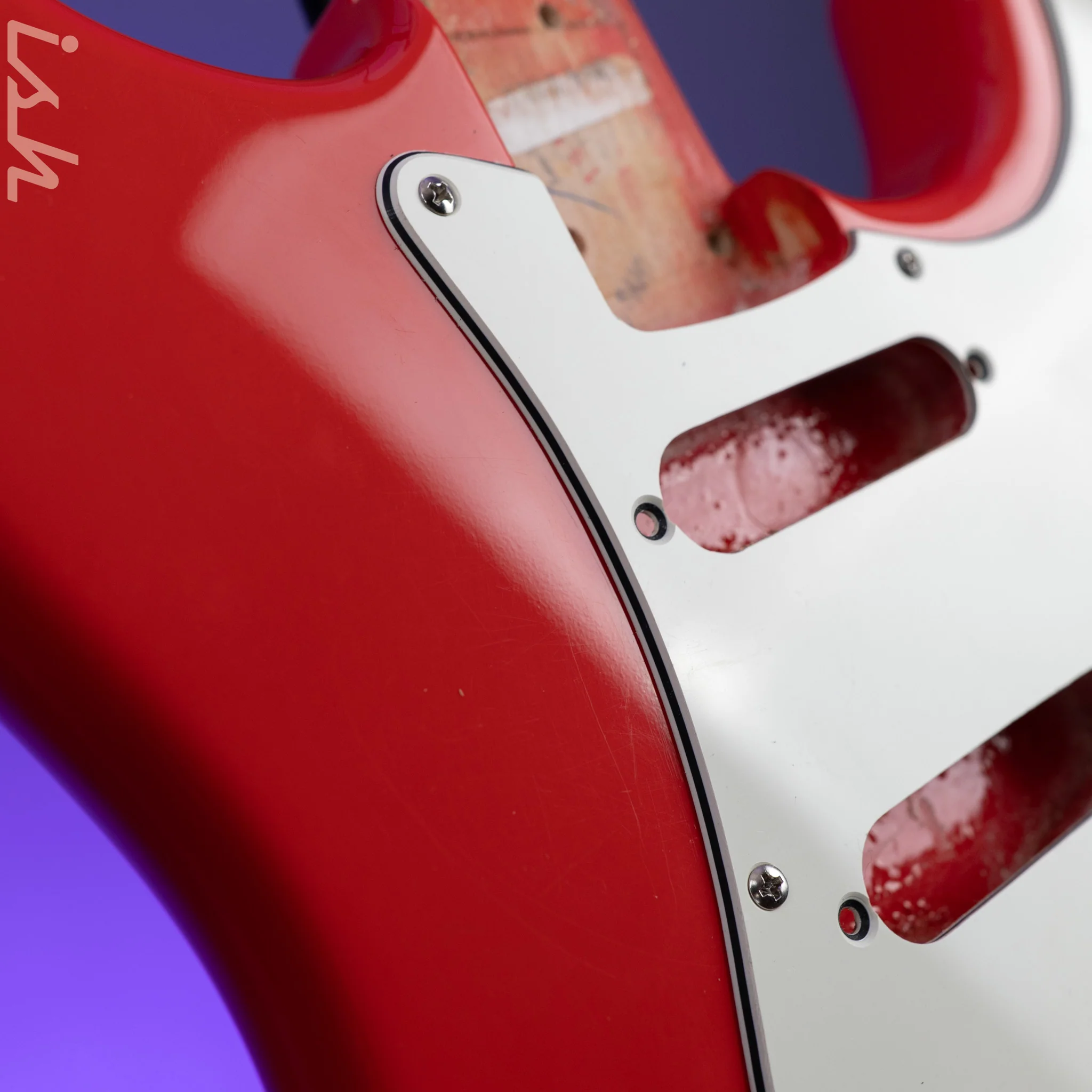1996 Fender Stratocaster Vintage '62 American Strat Body Fiesta Red - Image 6