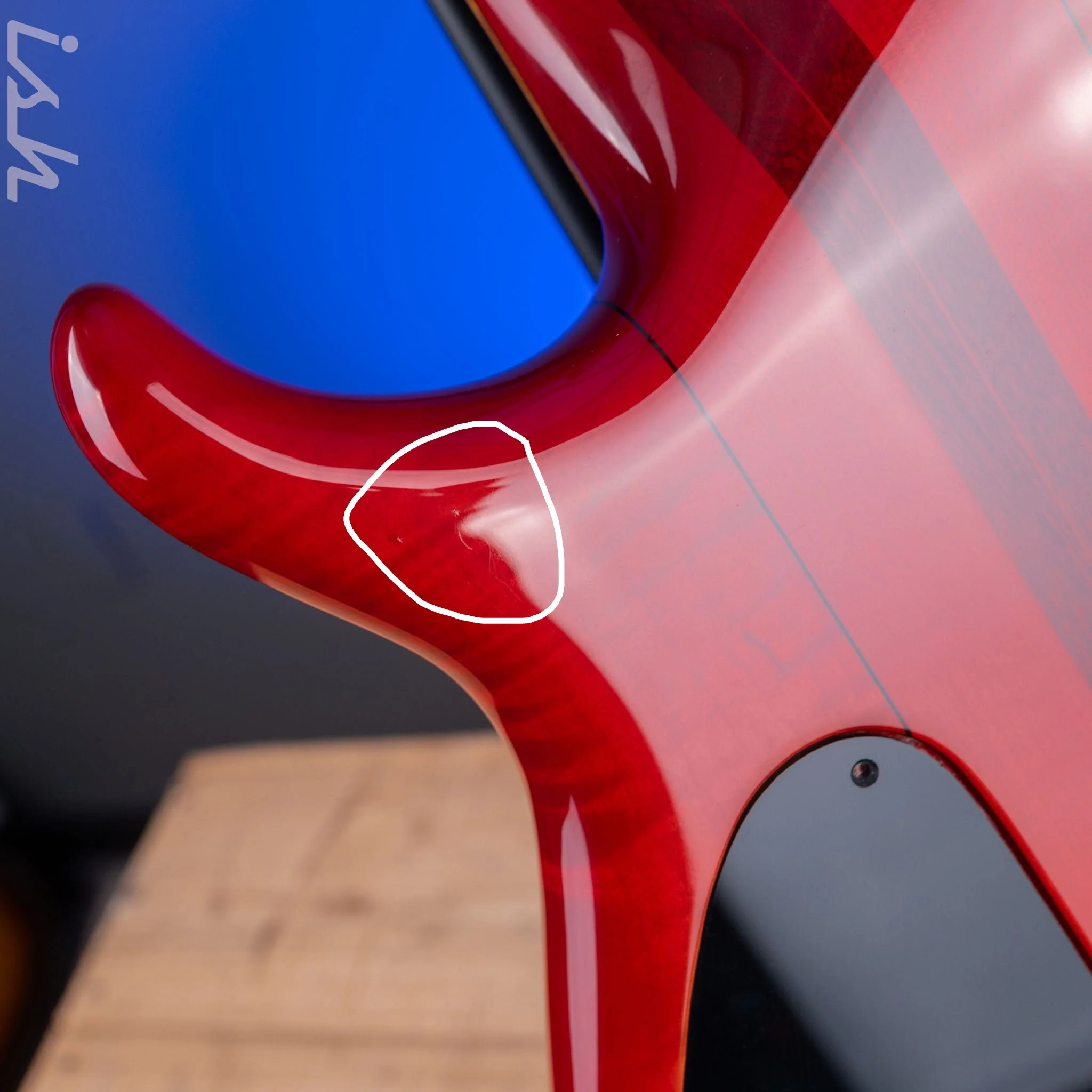 1996 Tobias Basic 4 Fretless Red - Image 15