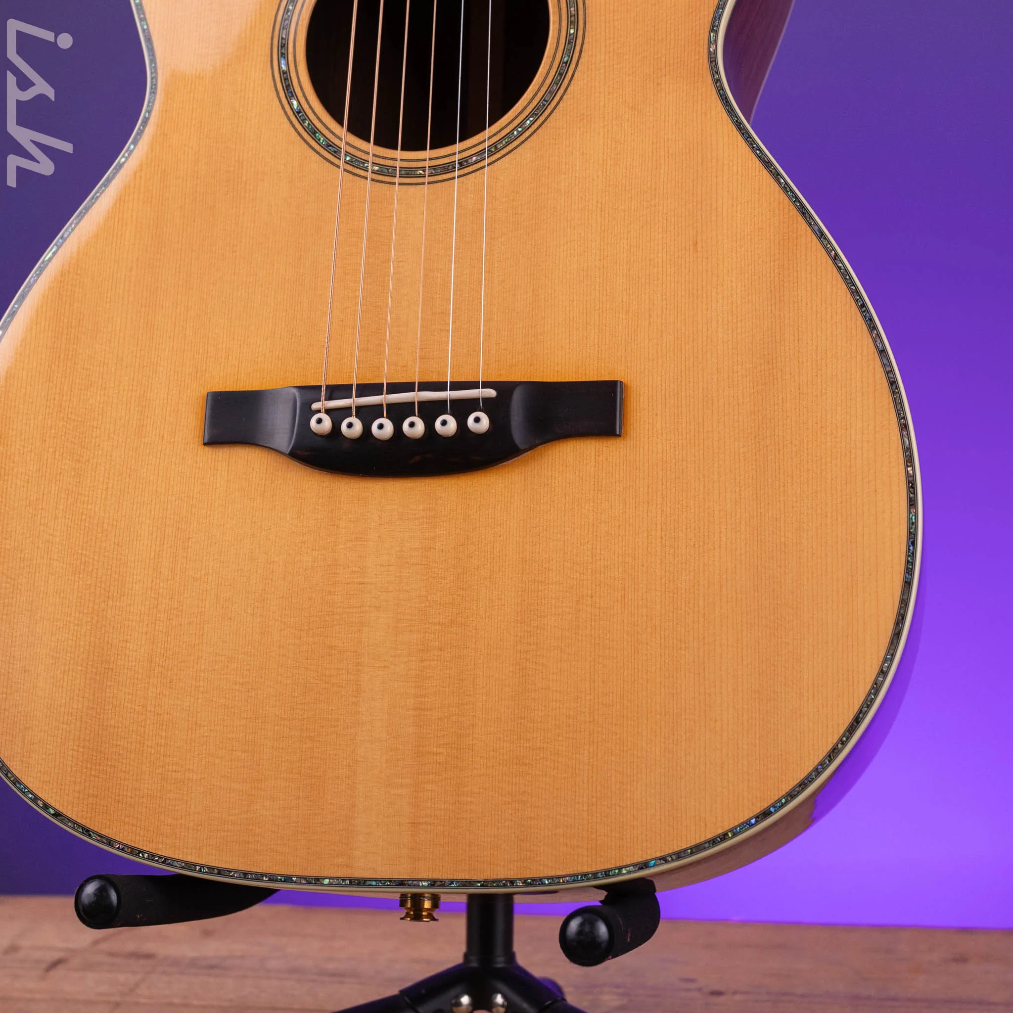 1997 Bourgeois OM SC Slotted Cutaway Brazilian 12 Fret Acoustic-Electric Guitar - Image 5