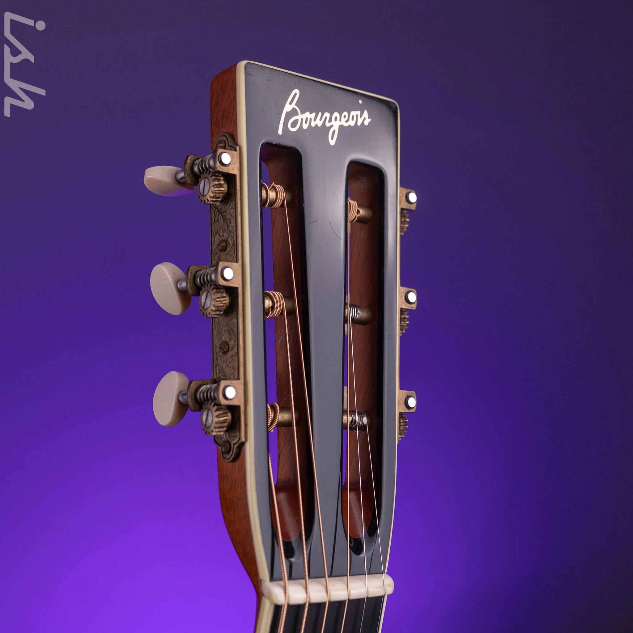 1997 Bourgeois OM SC Slotted Cutaway Brazilian 12 Fret Acoustic-Electric Guitar - Image 8