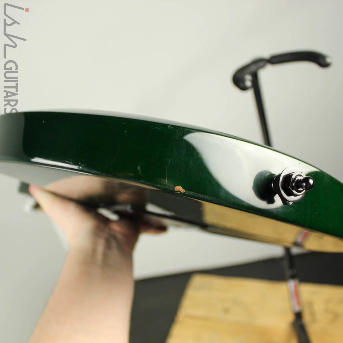 1997 ESP Eclipse Custom Floyd Rose Translucent Emerald Green - Image 13