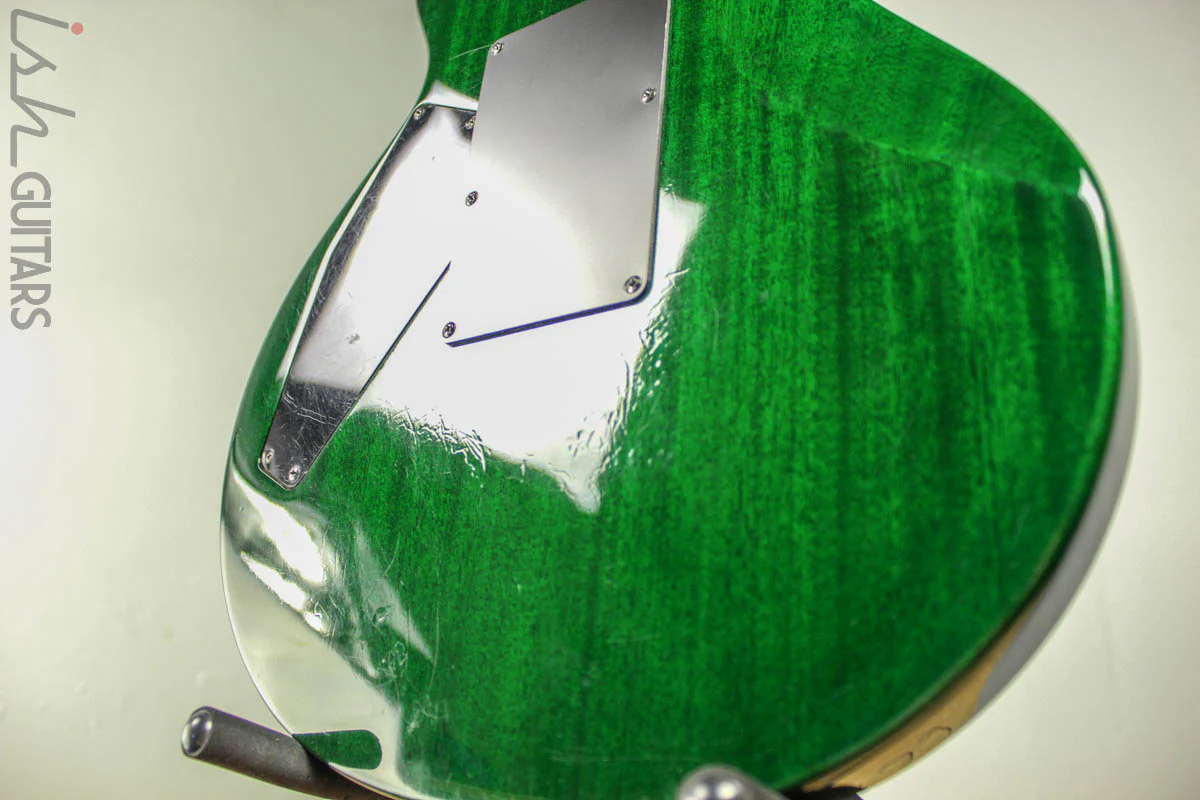1997 ESP Eclipse Custom Floyd Rose Translucent Emerald Green - Image 9