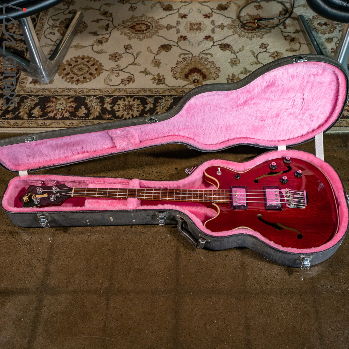 1997 USA Guild Starfire II Bass Guitar 4 String Semi Hollow Bass PROJECT - Image 17