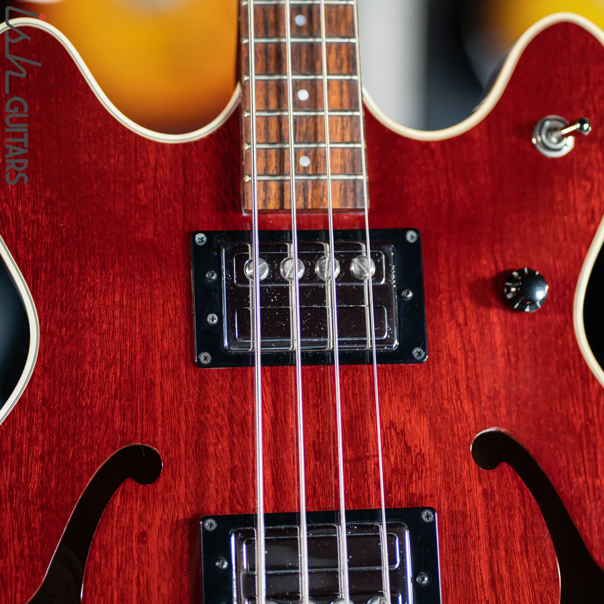 1997 USA Guild Starfire II Bass Guitar 4 String Semi Hollow Bass PROJECT - Image 7