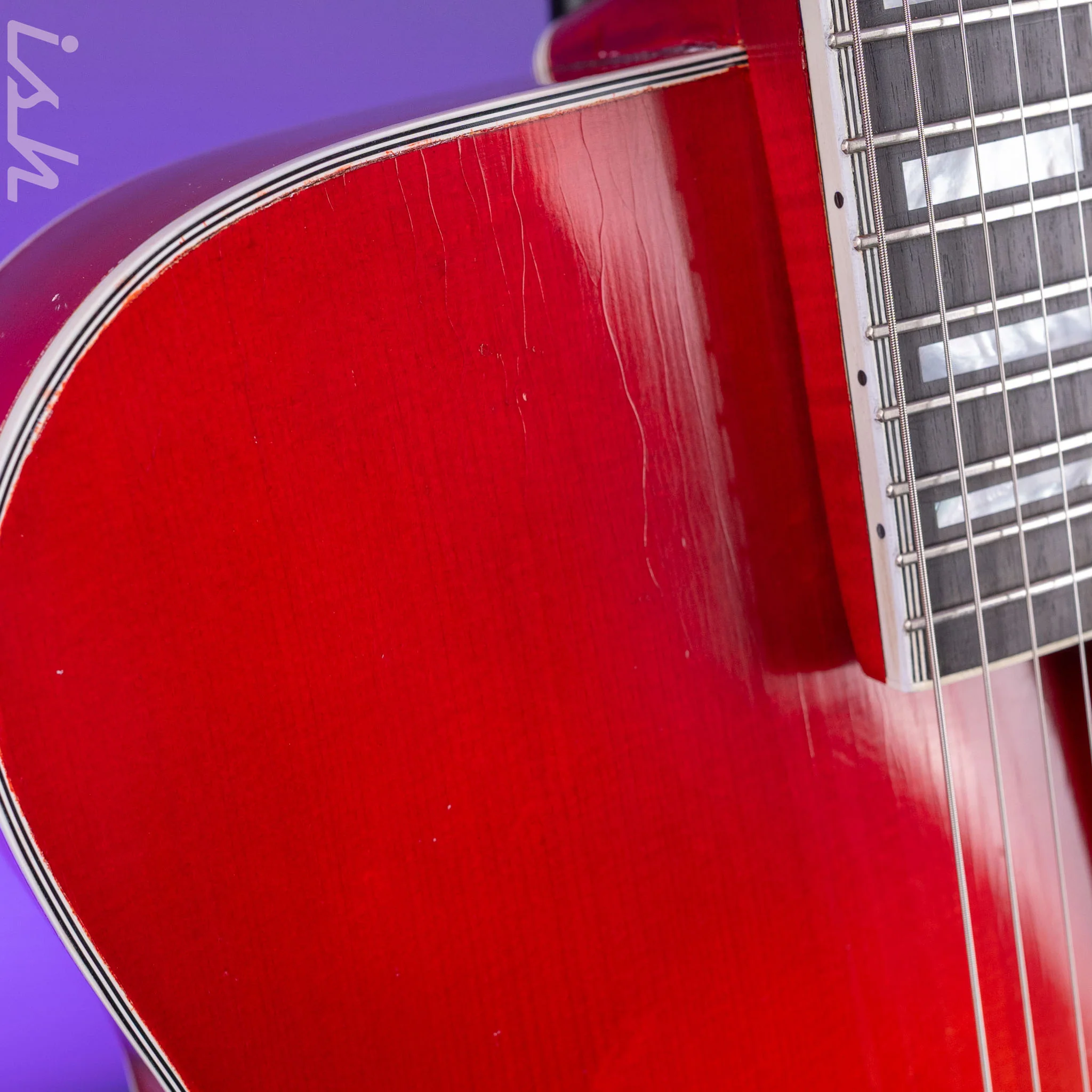 1997 Insalaco Archtop Cherry - Image 6