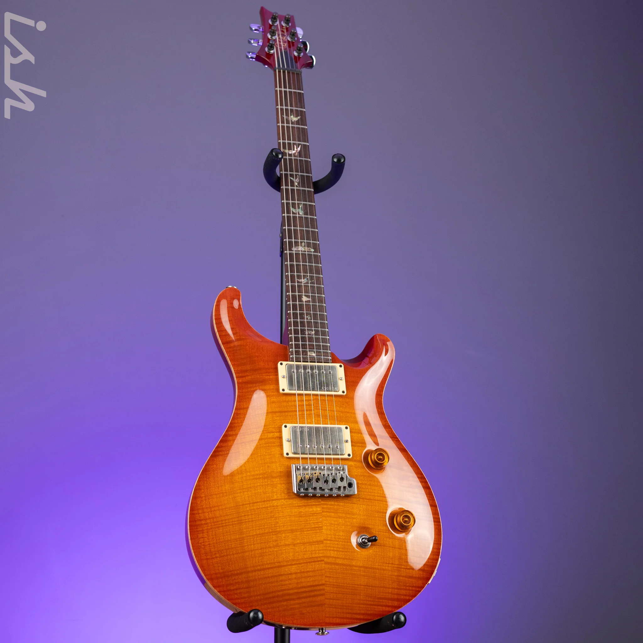 1997 PRS Paul Reed Smith Custom 24 Vintage Sunburst 10 Top - Image 2