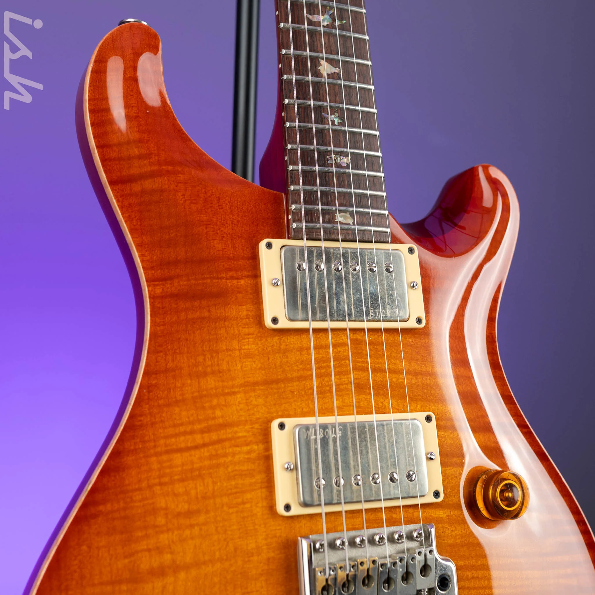 1997 PRS Paul Reed Smith Custom 24 Vintage Sunburst 10 Top - Image 4