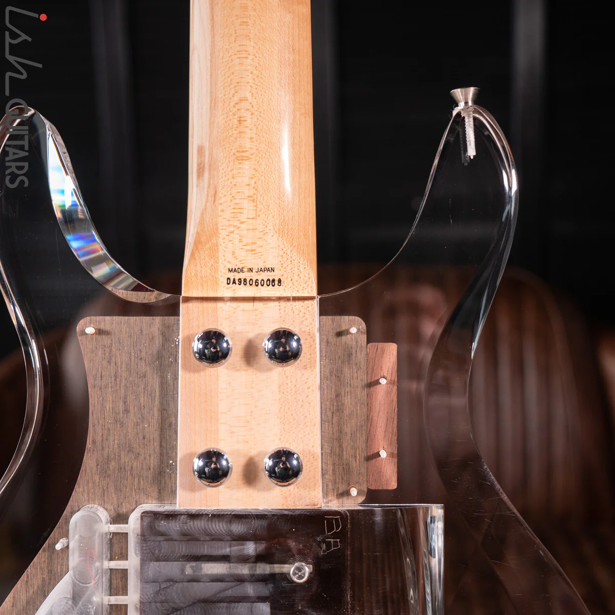 1998 Dan Armstrong Ampeg Lucite Bass Clear Reissue MIJ - Image 11