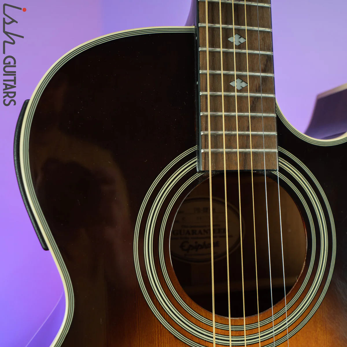 1998 Epiphone PR-5E Vintage Sunburst - Image 3