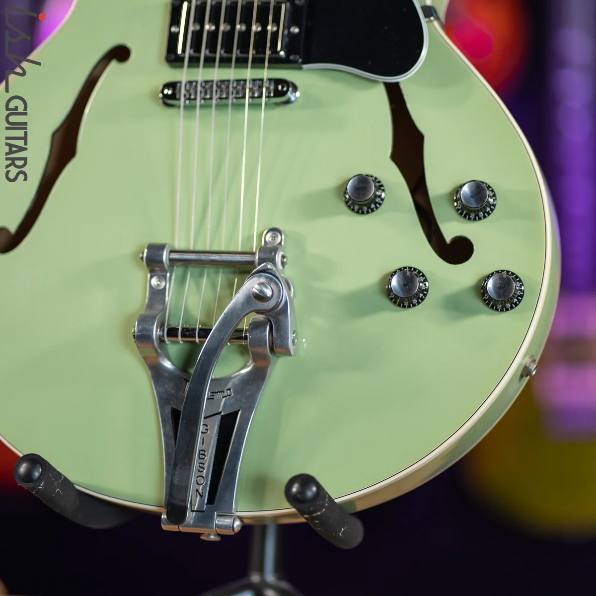 1998 Gibson ES-135 Willow Green Custom Color - Image 4