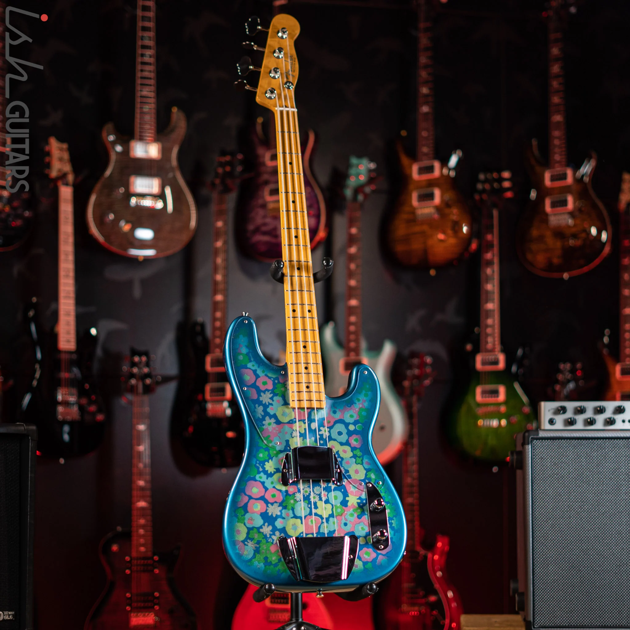 1999-2002 Fender 54’ Reissue Precision Bass MIJ Blue Flower - Image 2