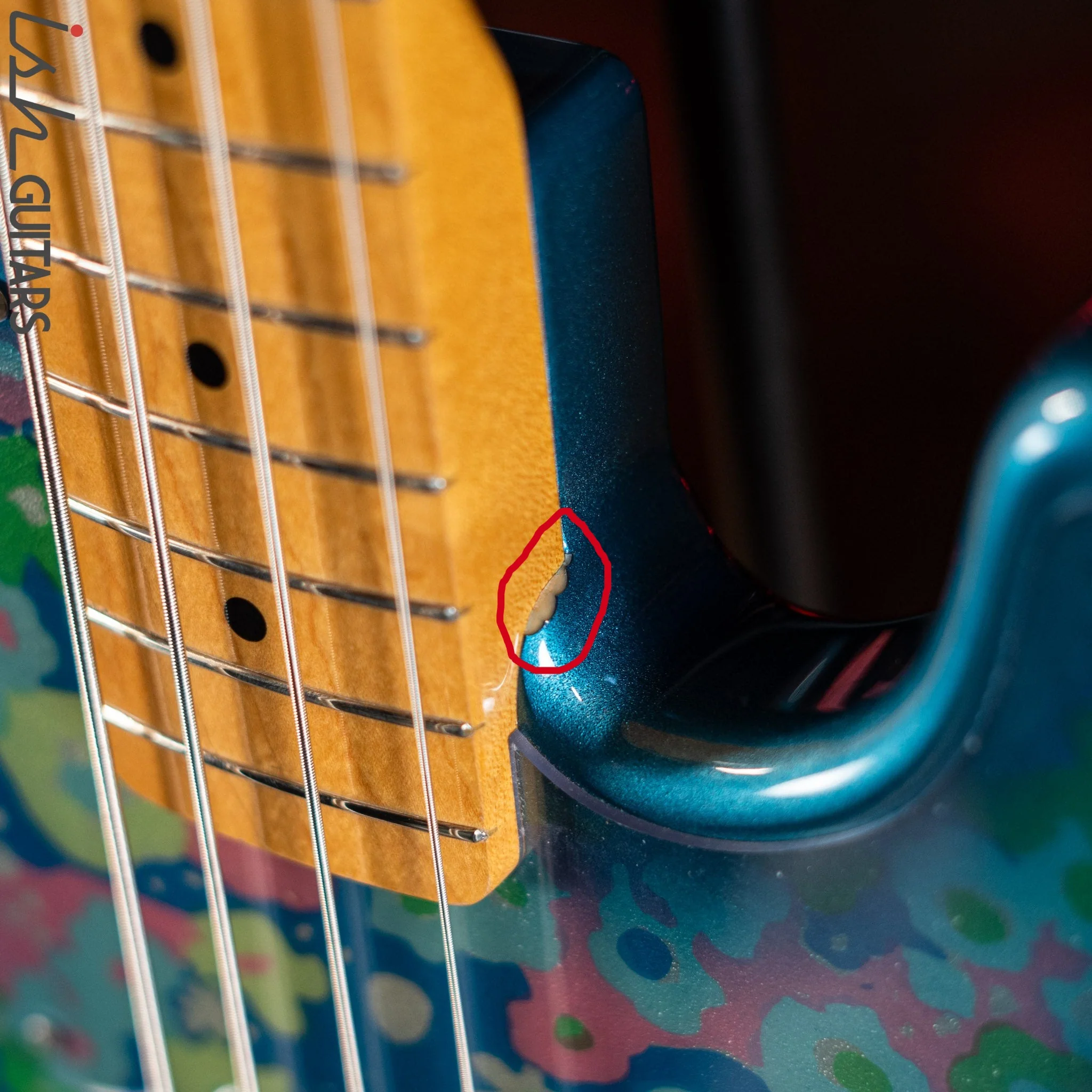 1999-2002 Fender 54’ Reissue Precision Bass MIJ Blue Flower - Image 5