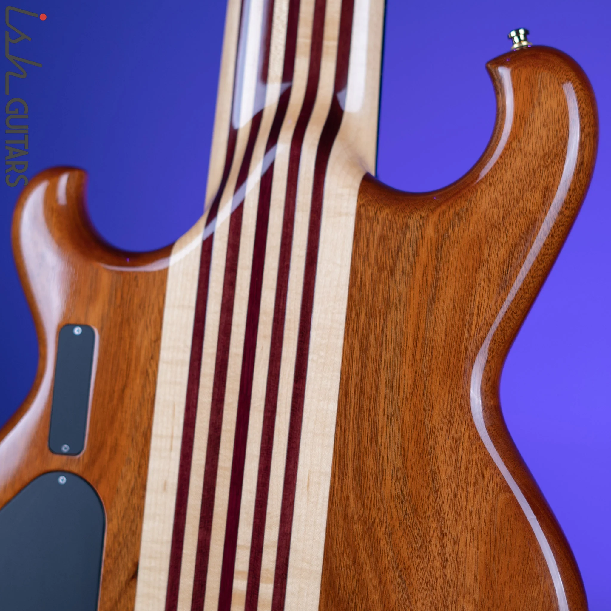 2000 Alembic Spoiler 7-String Bass Lined Fretless Natural - Image 11