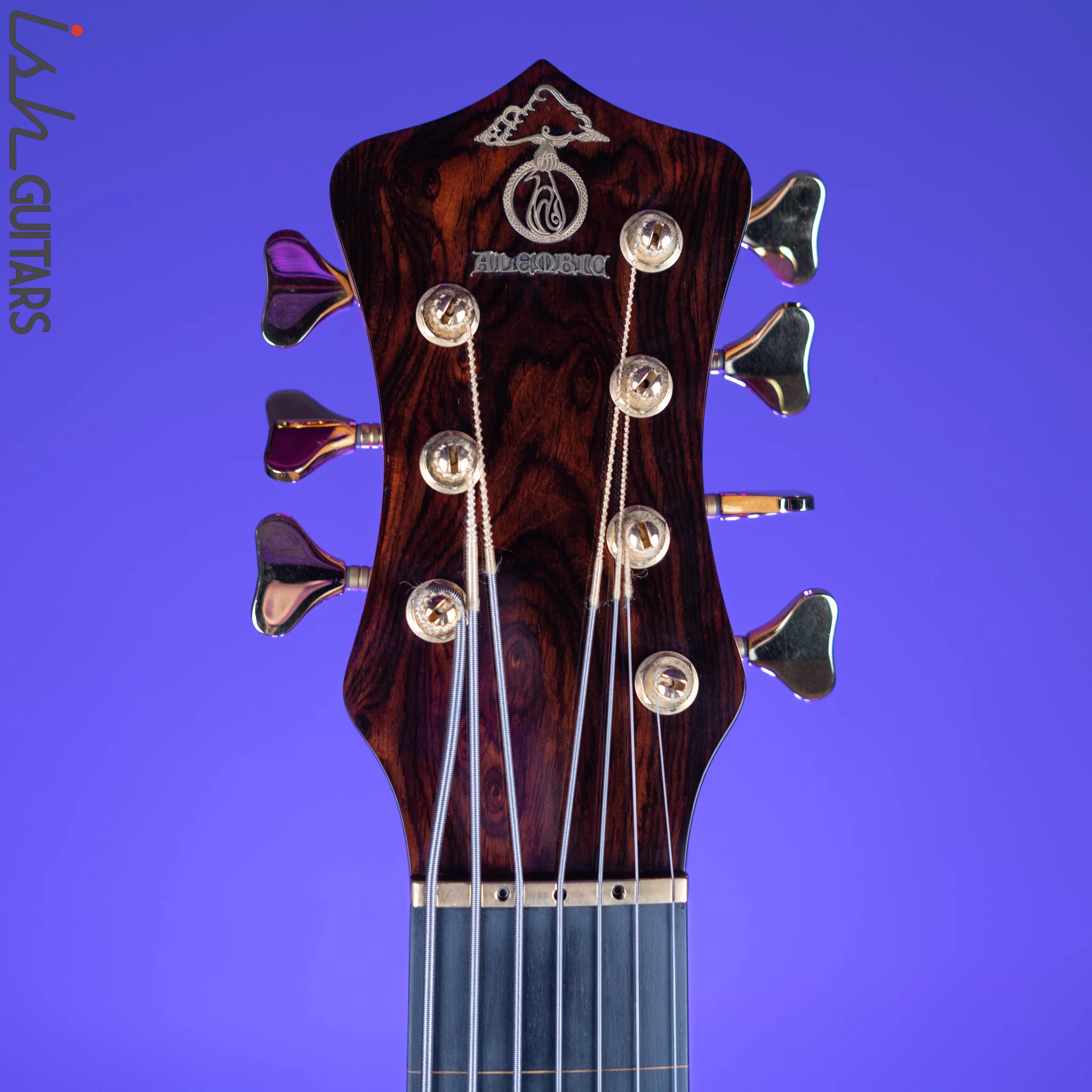 2000 Alembic Spoiler 7-String Bass Lined Fretless Natural - Image 7