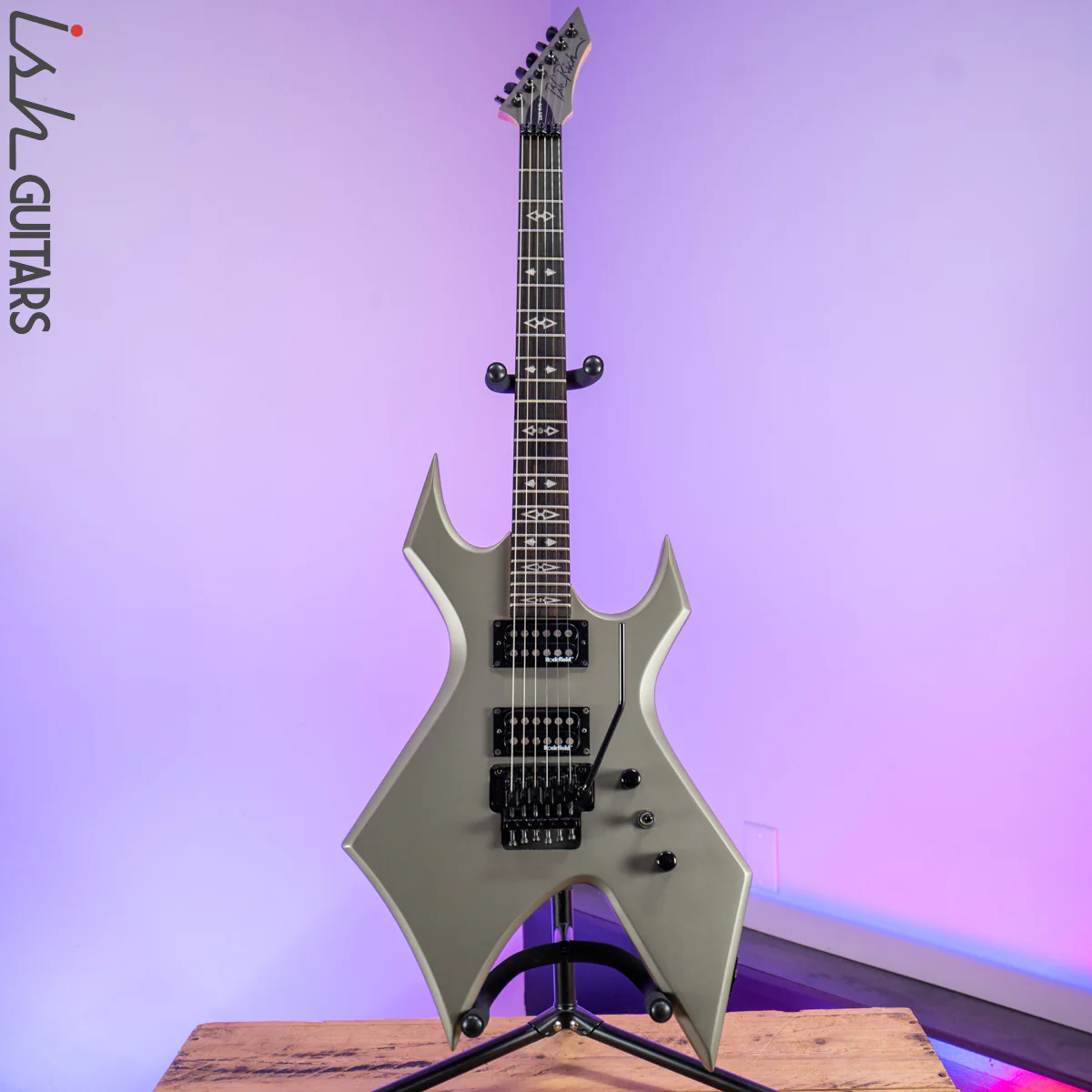 2000 B.C. Rich Dark Arts Warlock Silver/Grey - Image 2