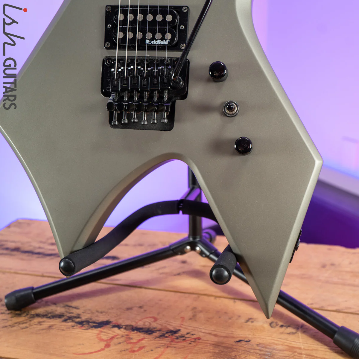 2000 B.C. Rich Dark Arts Warlock Silver/Grey - Image 4