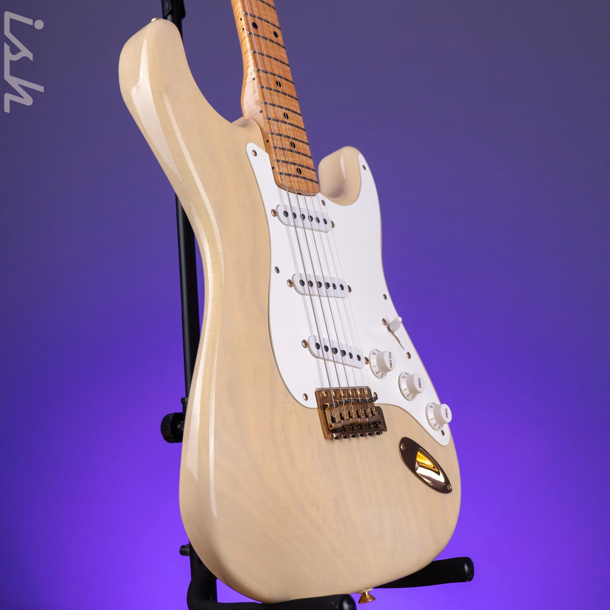 2000 Fender Custom Shop Closet Classic '56 Stratocaster White Blonde - Image 3