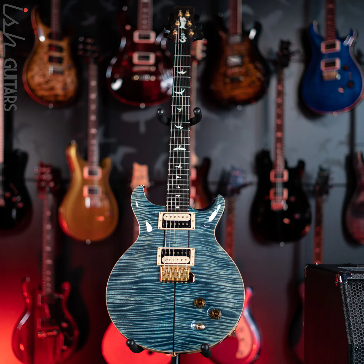 2005 PRS Santana II Private Stock Faded Aquamarine - Image 2
