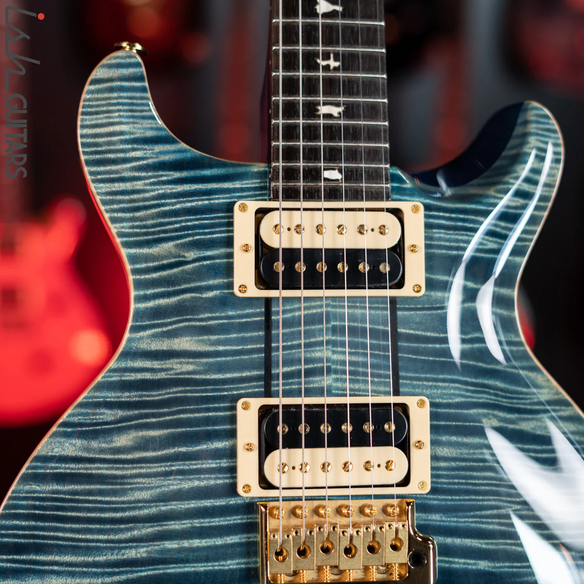 2005 PRS Santana II Private Stock Faded Aquamarine - Image 3