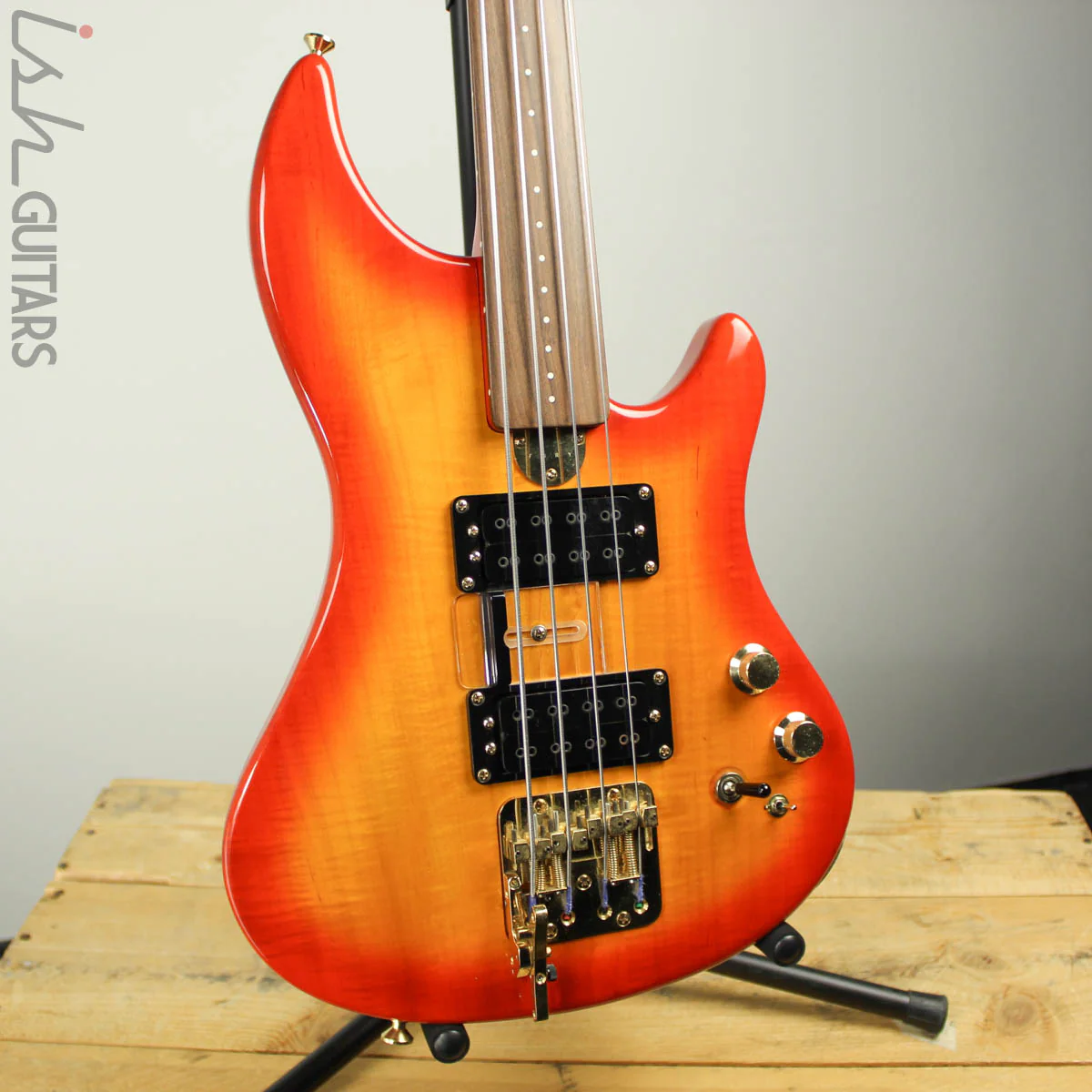 2000’s Fury Tornado Fretless Signed Cherry Sunburst