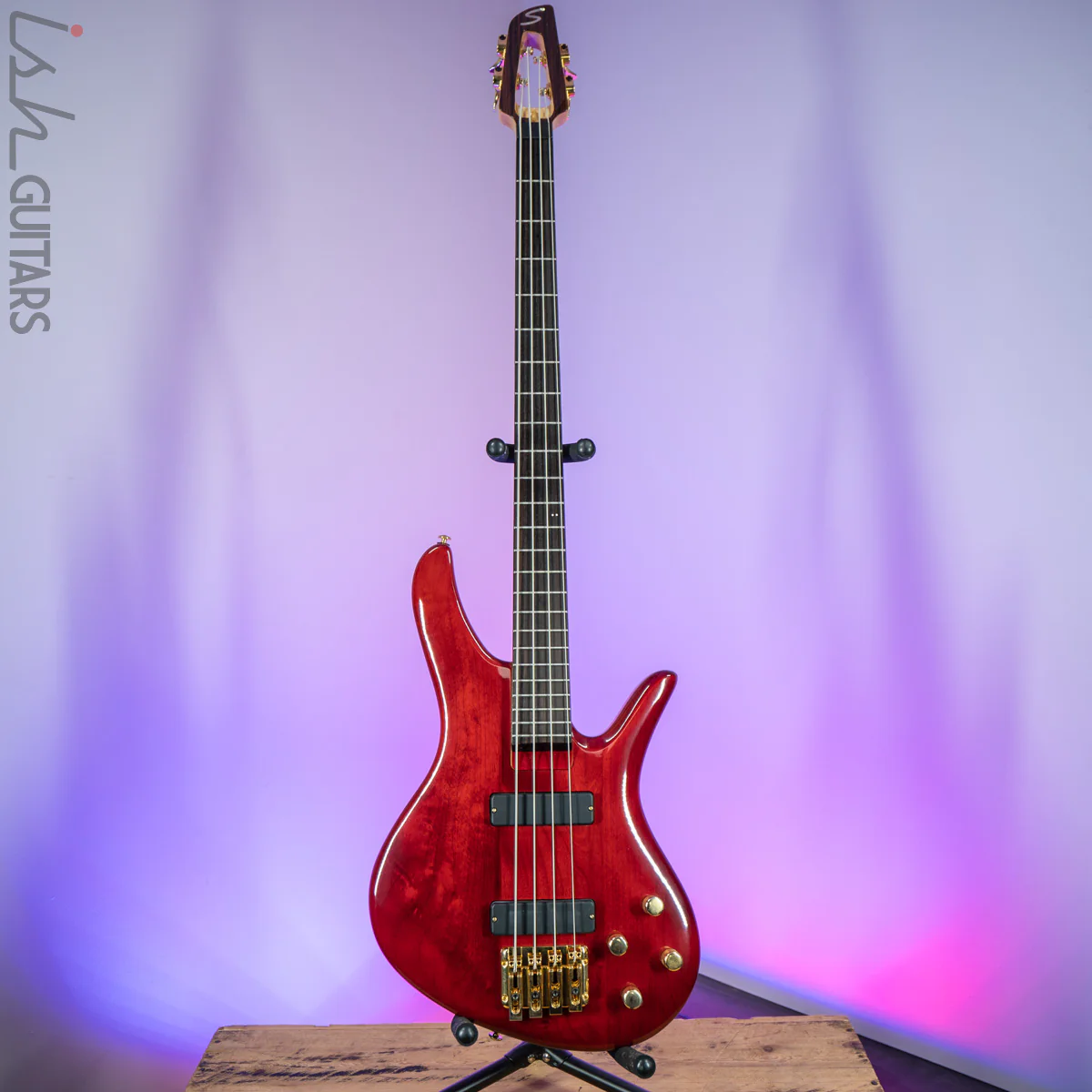 2000 Samick Bass Translucent Red - Image 2