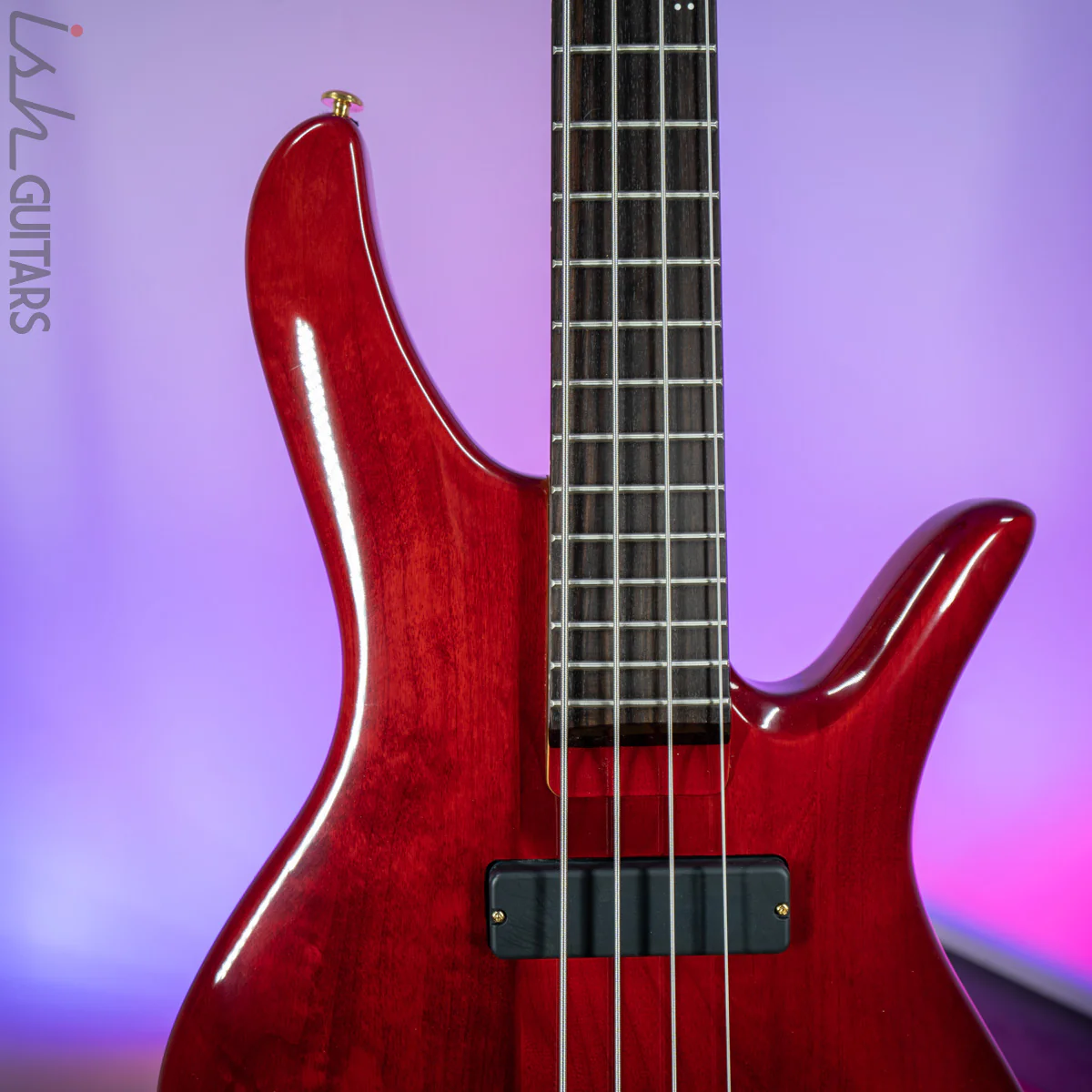 2000 Samick Bass Translucent Red - Image 3