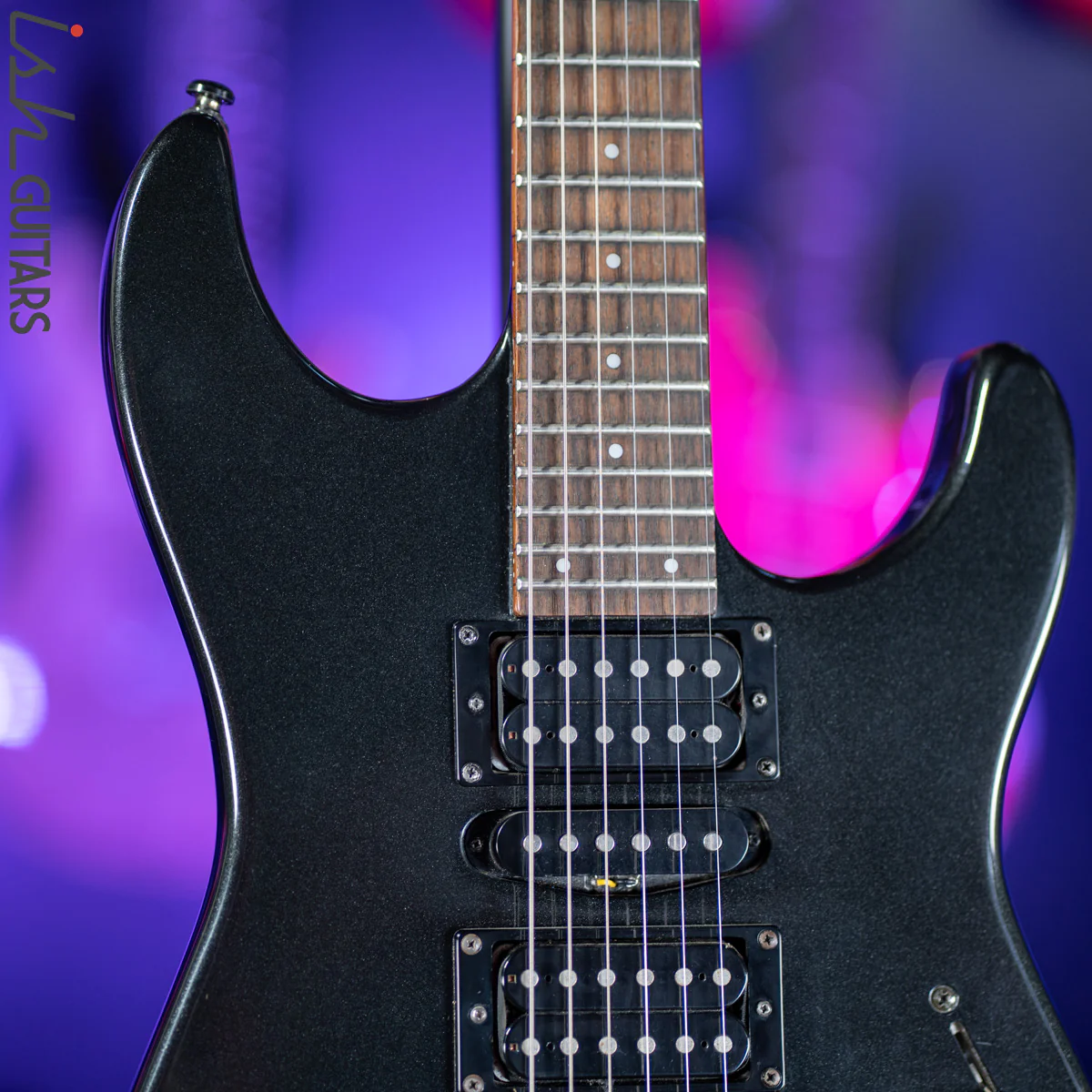 2000 Squier Stagemaster DLX Metallic Black - Image 3